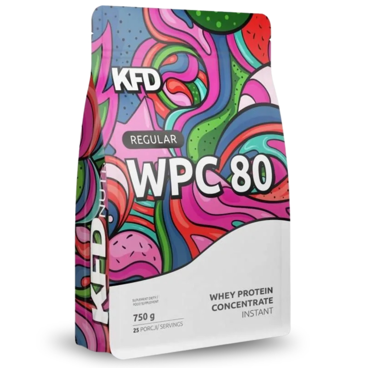 WPC 80 koncentrat białka serwatkowego 750 g wanilia-truskawka