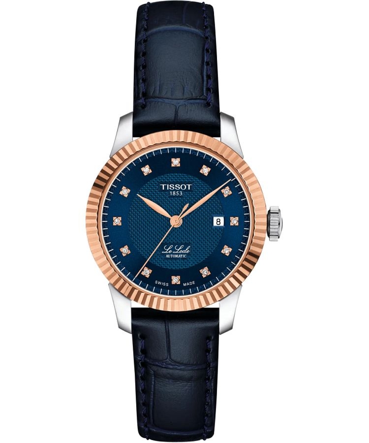 Zegarek damski Tissot Le Locle Gold Automatic Diamond T932.207.46.046.00 (T9322074604600)