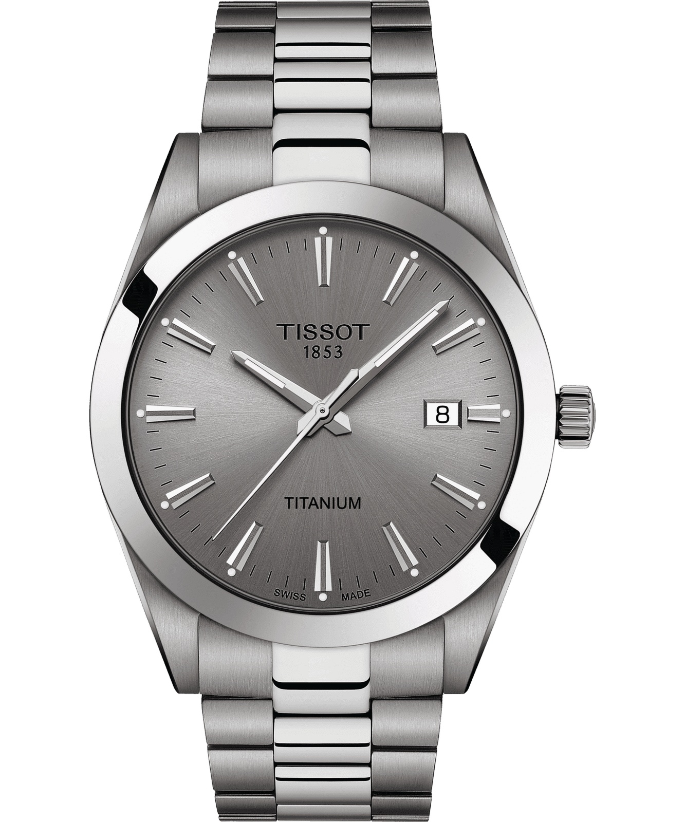 Zegarek męski Tissot Gentleman Titanium T127.410.44.081.00 (T1274104408100)