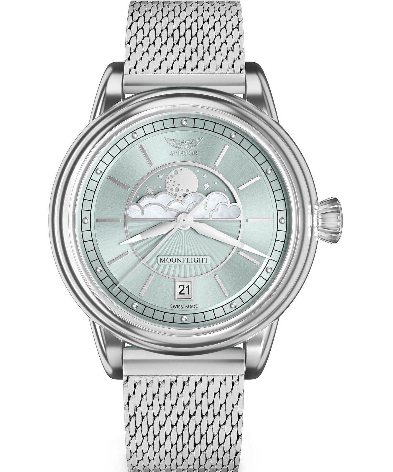 Zegarek damski Aviator Douglas Moonflight Limited Edition V.1.33.0.261.5