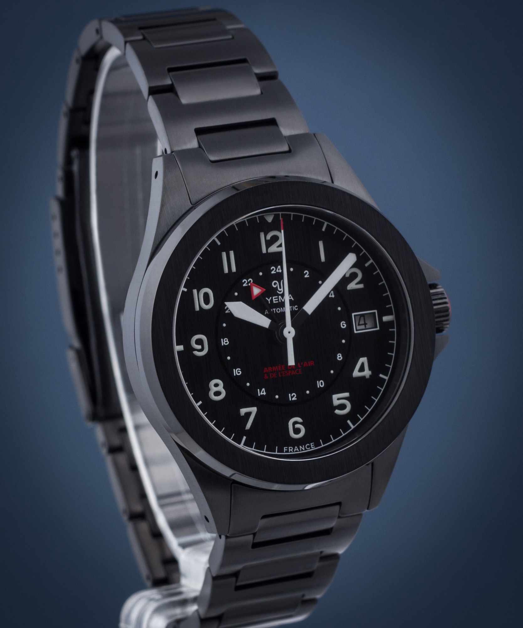 Zegarek męski Yema Flygraf French Air & Space Force GMT Limited Edition YAA21-3AMS