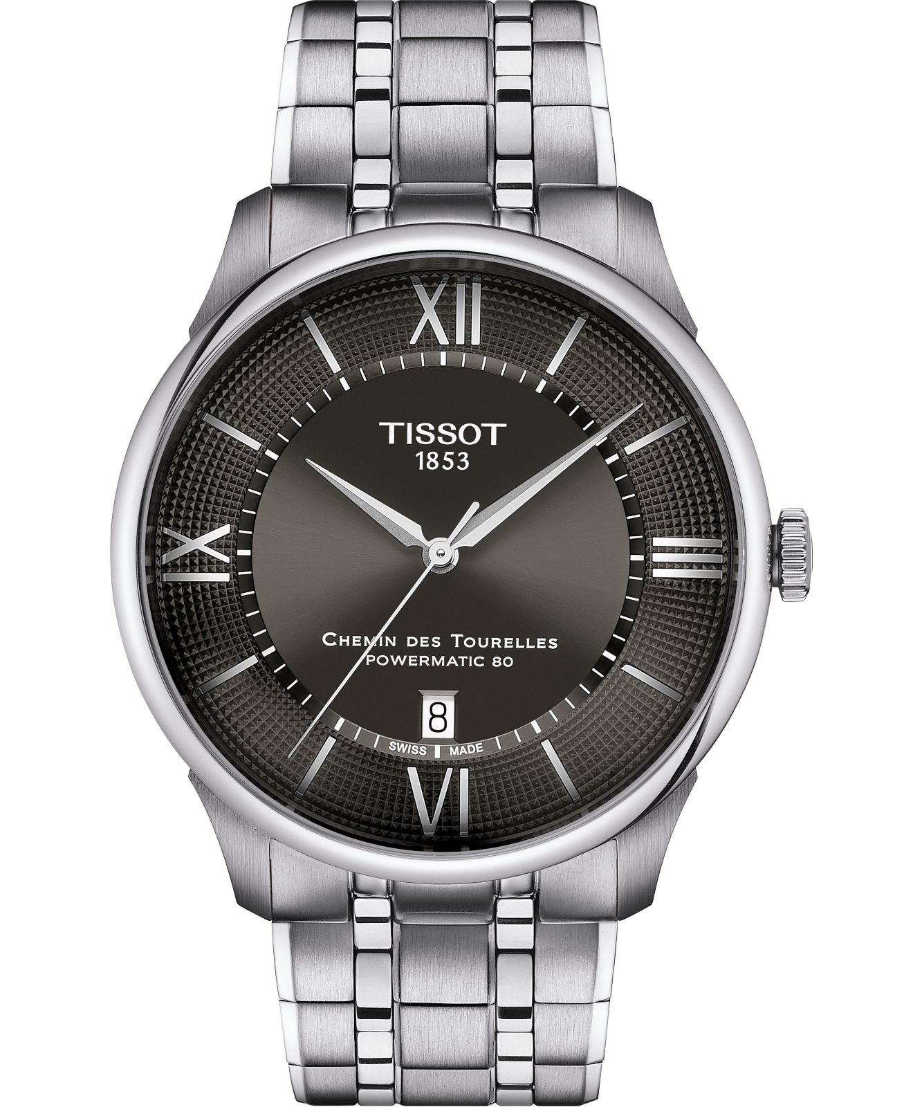 Zegarek męski Tissot Chemin Des Tourelles Powermatic 80 42mm T139.407.11.068.00 (T1394071106800)