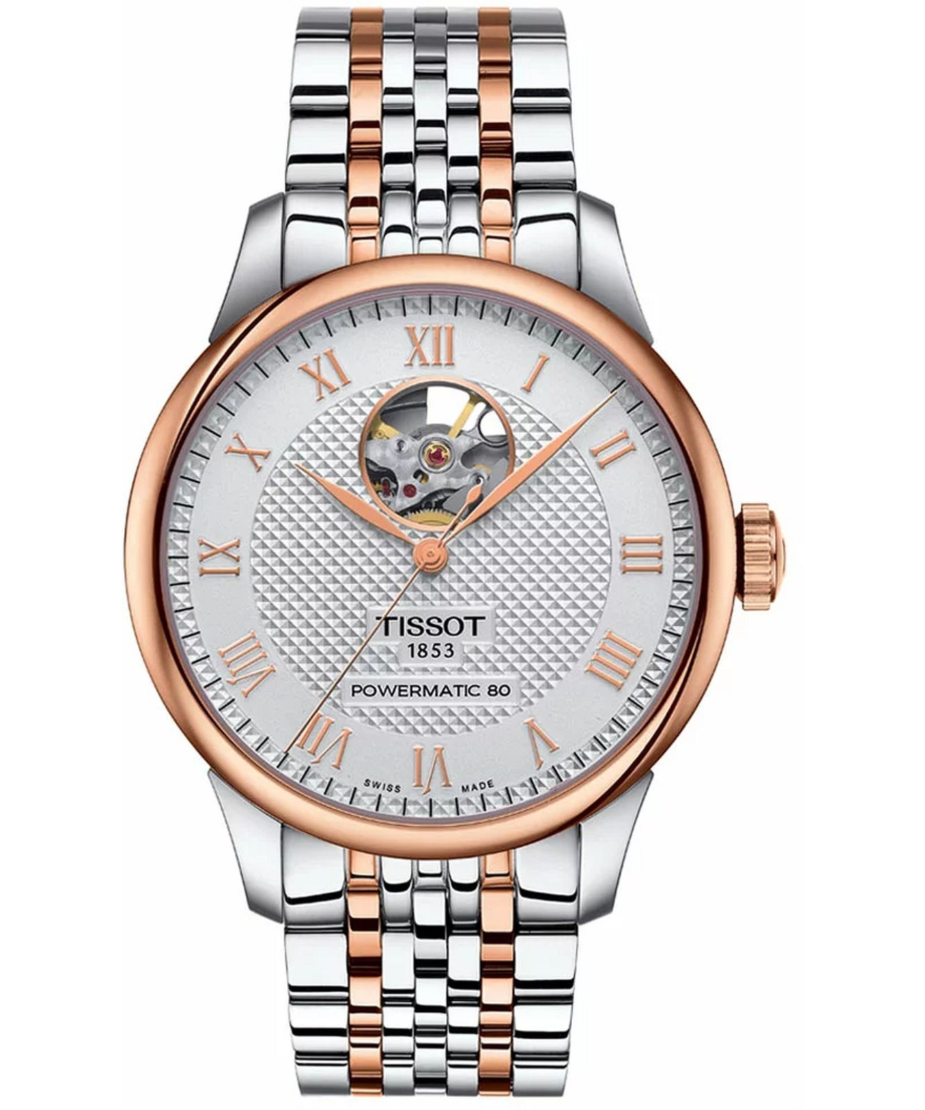 Zegarek męski Tissot Le Locle Powermatic 80 Open Heart T006.407.22.033.02 (T0064072203302)