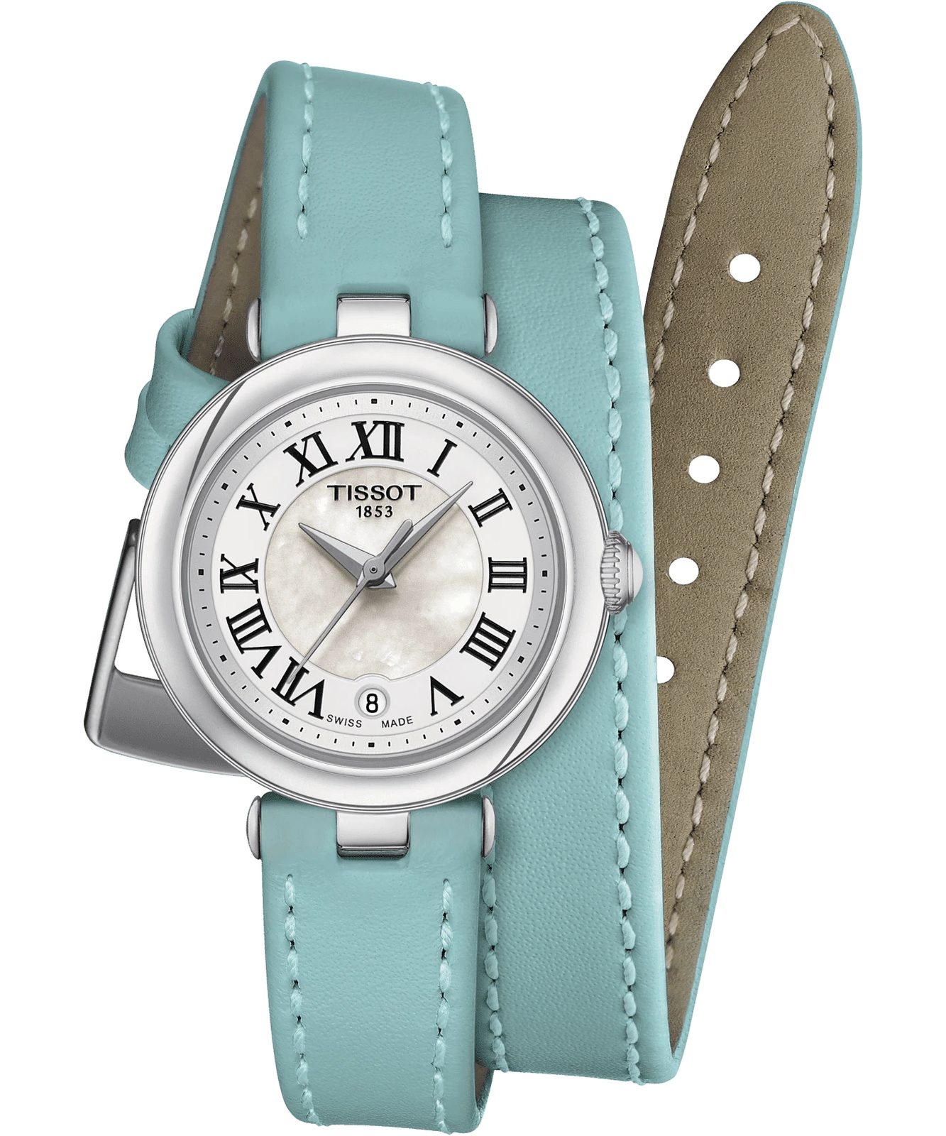 Zegarek damski Tissot Bellissima Small Lady - XS Double Tour Strap T126.010.16.113.00 (T1260101611300)