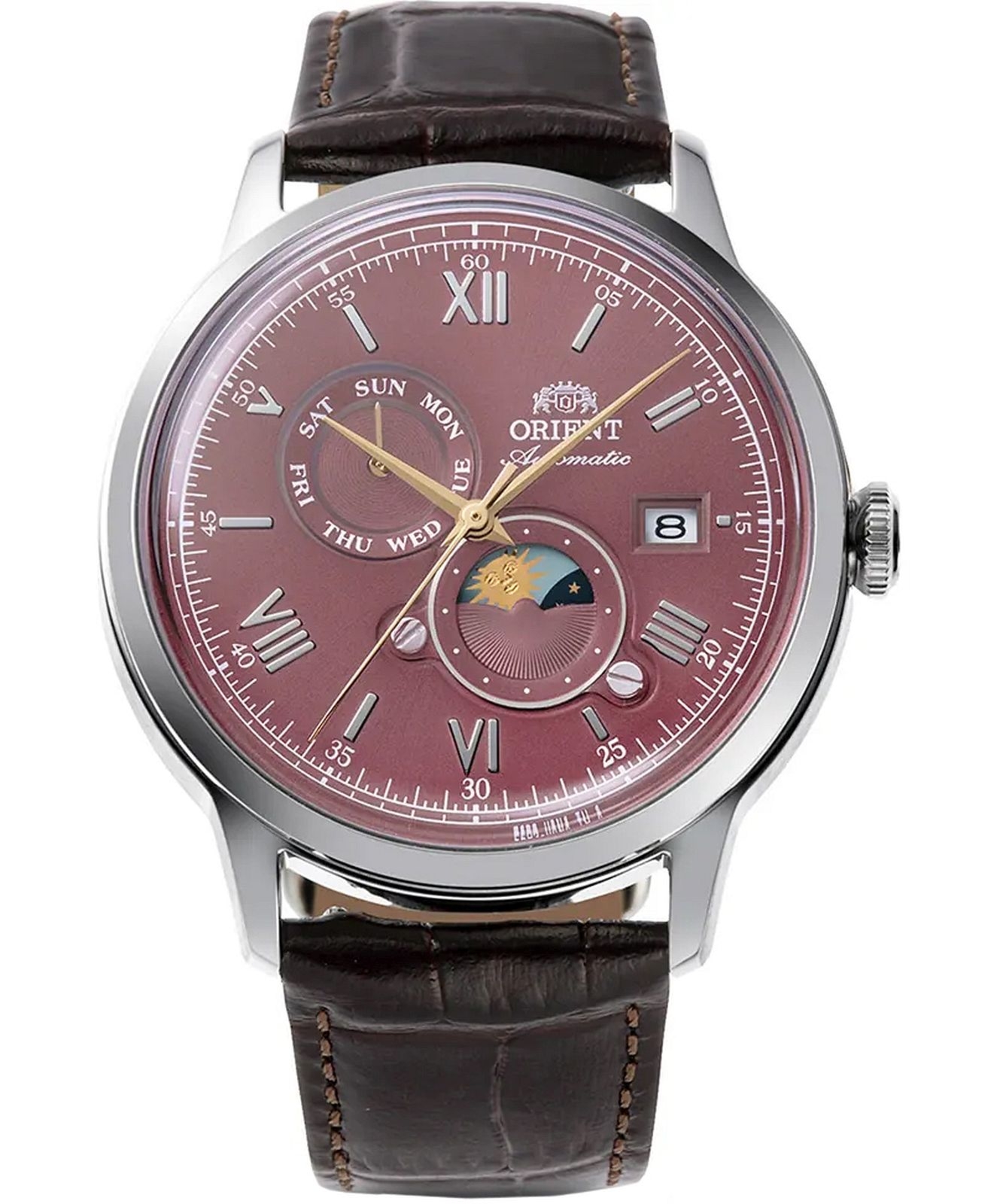 Zegarek męski Orient Bambino Sun & Moon Automatic RA-AK0807R30B