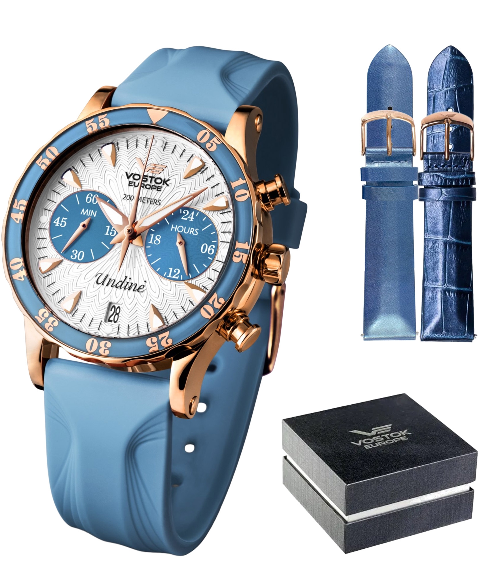Zegarek damski Vostok Europe Undine Chronograph Limited Edition VK64-515B527