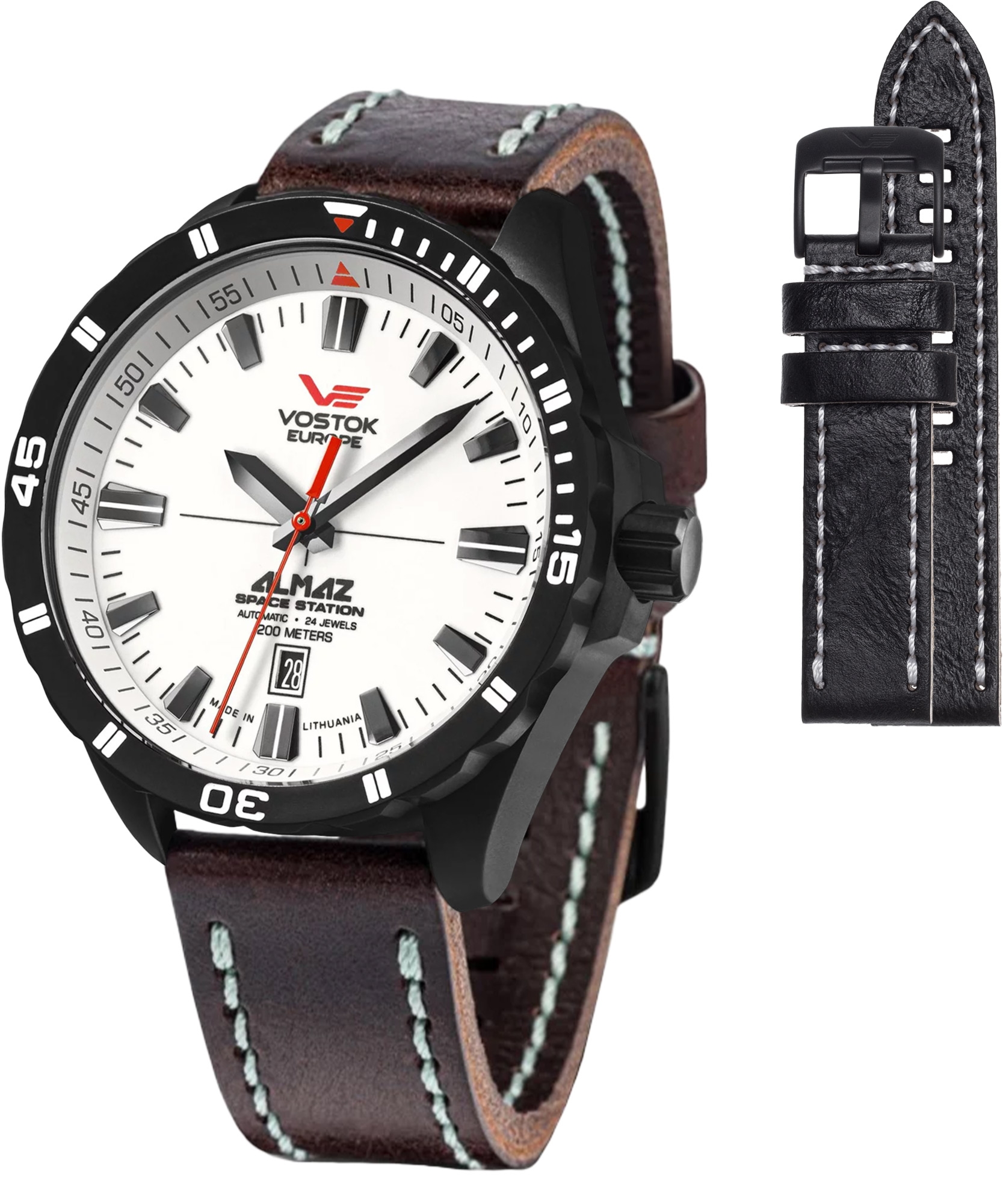 Zegarek męski Vostok Europe Almaz Space Station Limited Edition + pasek Vostok NH35A-320C680-54529
