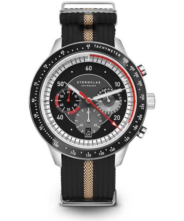 Zegarek męski Sternglas Tachymeter 2.0 Chronograph S01-TM03-FI09