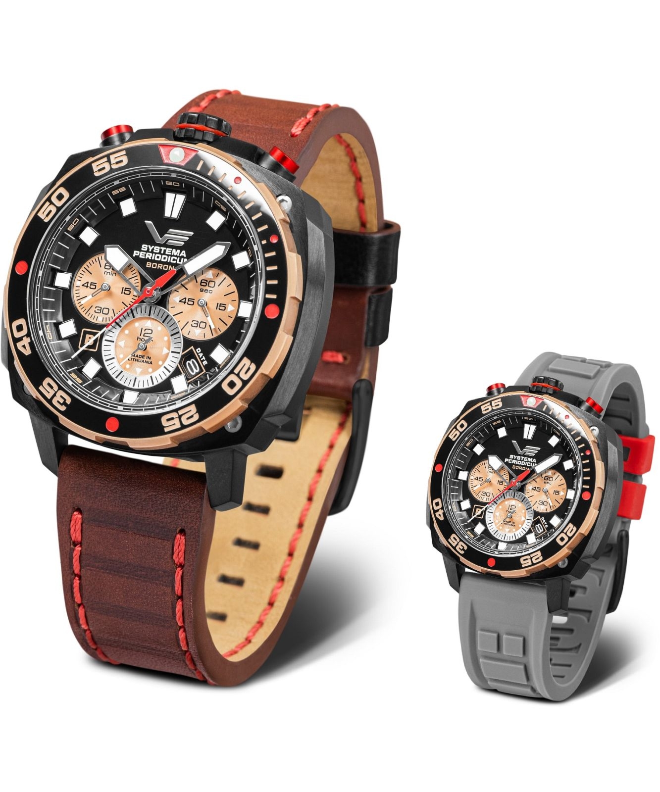Zegarek męski Vostok Europe Systema Periodicum Boron Chronograph SET Limited Edition VK67-650E721