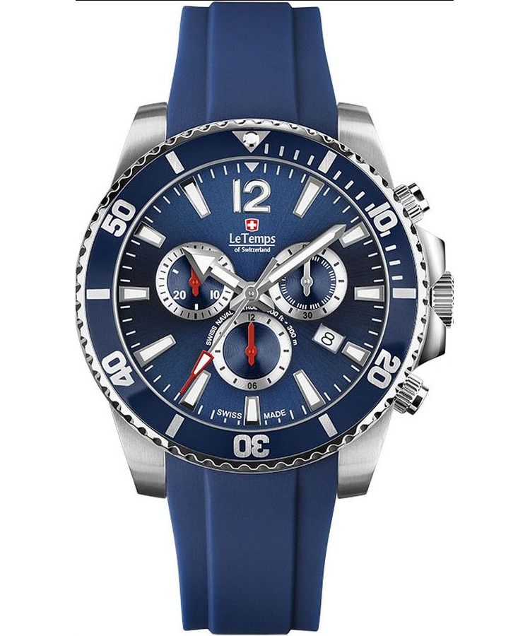 Zegarek męski Le Temps Swiss Naval Patrol Chronograph LT1044.03BR03