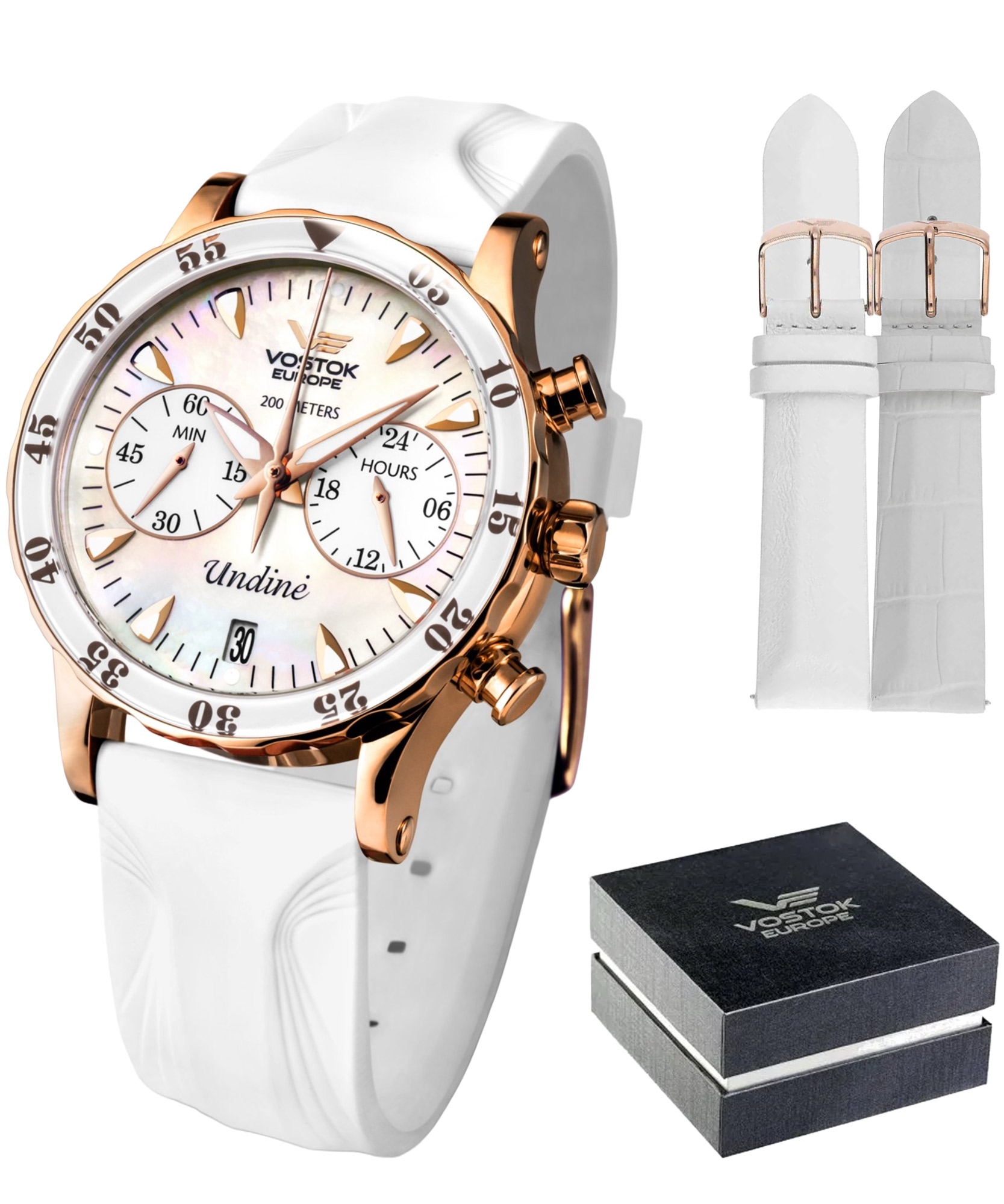Zegarek damski Vostok Europe Undine Chronograph Limited Edition VK64-515B528