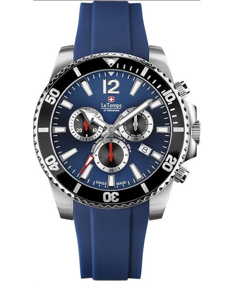 Zegarek męski Le Temps Swiss Naval Patrol Chronograph LT1044.13BR03