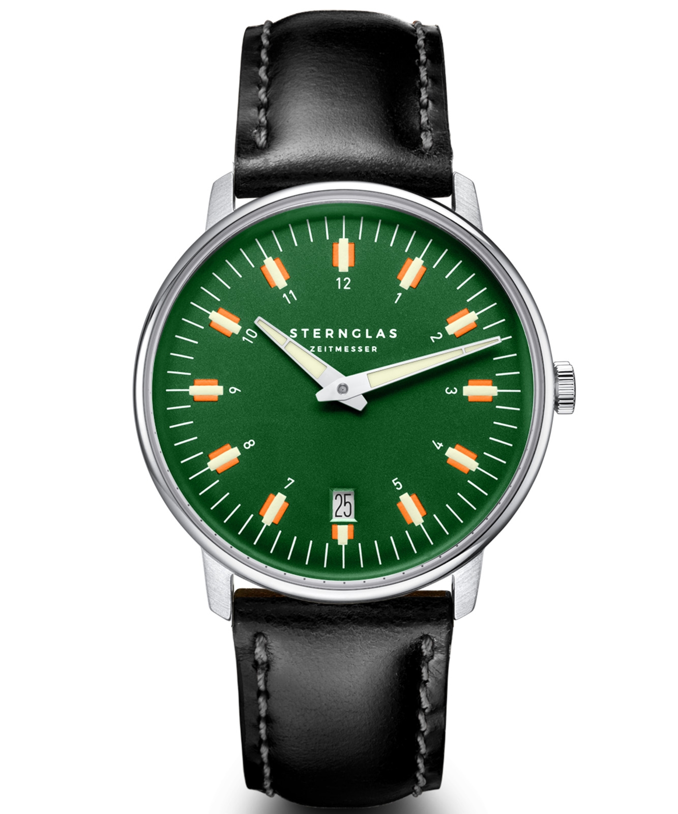 Zegarek męski Sternglas Egor Green Silver S01-EG08-BR02