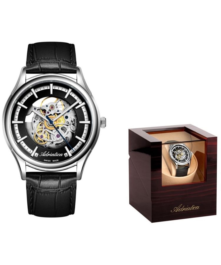 Zegarek męski Adriatica Automatic Skeleton SET A8328.5214SA