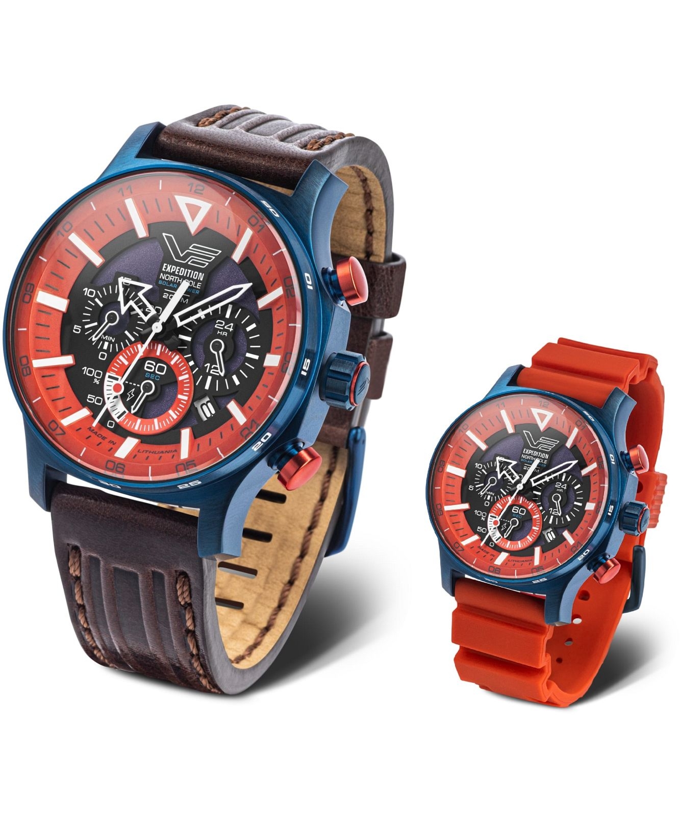 Zegarek męski Vostok Europe Expedition North Pole Polar Sunrise Solar Power Chronograph Limited Edition SET VR42-595D734
