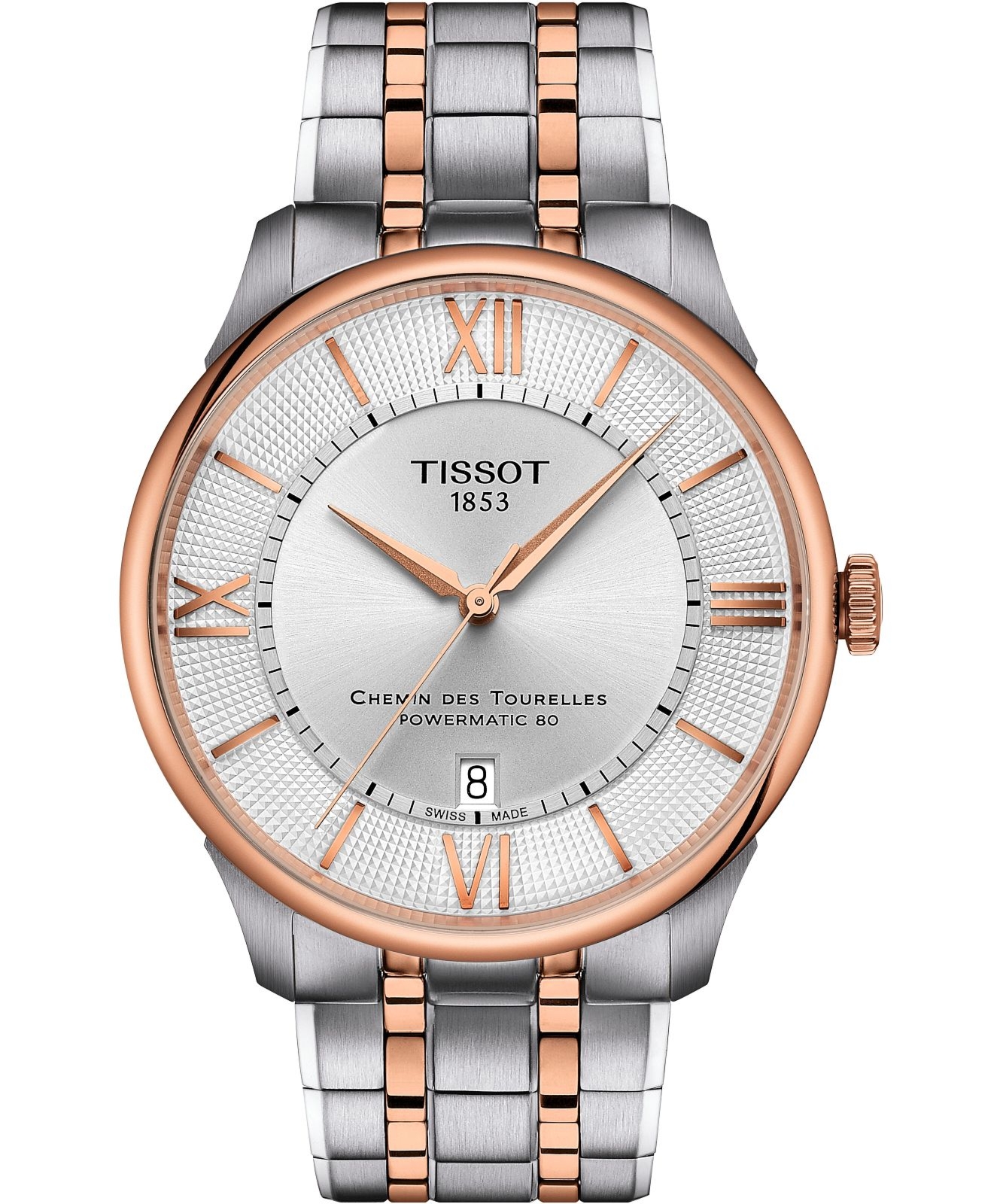 Zegarek męski Tissot Chemin Des Tourelles Powermatic 80 42mm T139.407.22.038.00 (T1394072203800)