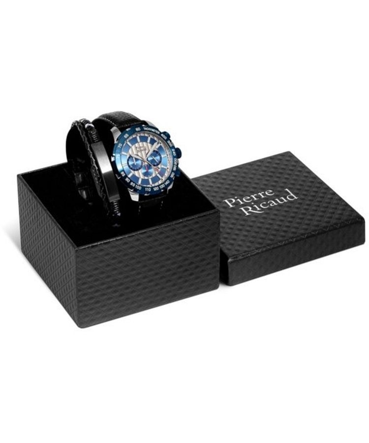 Zegarek męski Pierre Ricaud Classic Chronograph SET P97236.L217CH629.BBL