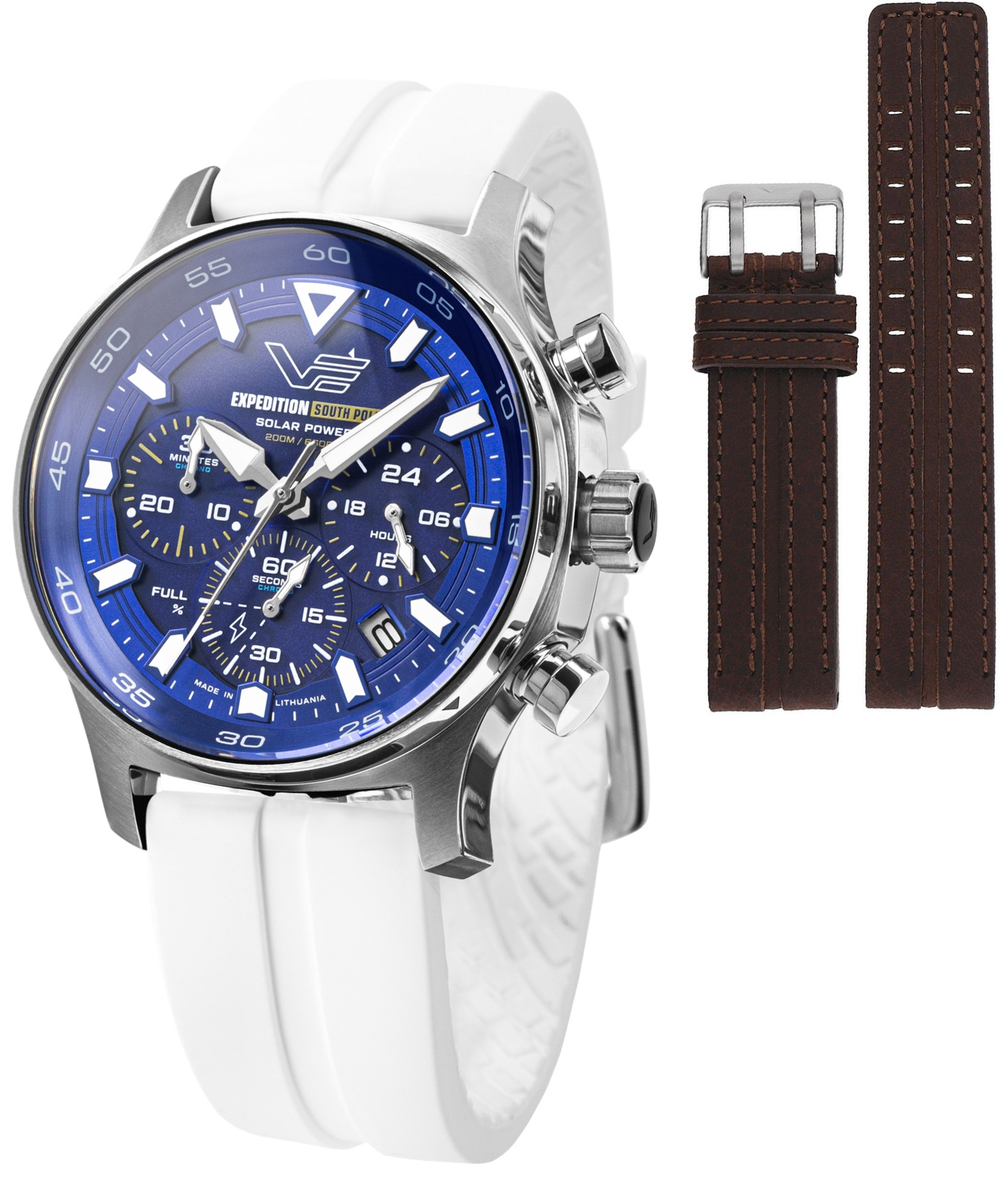 Zegarek męski Vostok Europe Expedition South Pole Solar Power Chronograph Limited Edition SET + pasek Vostok VR42-592A762-47118
