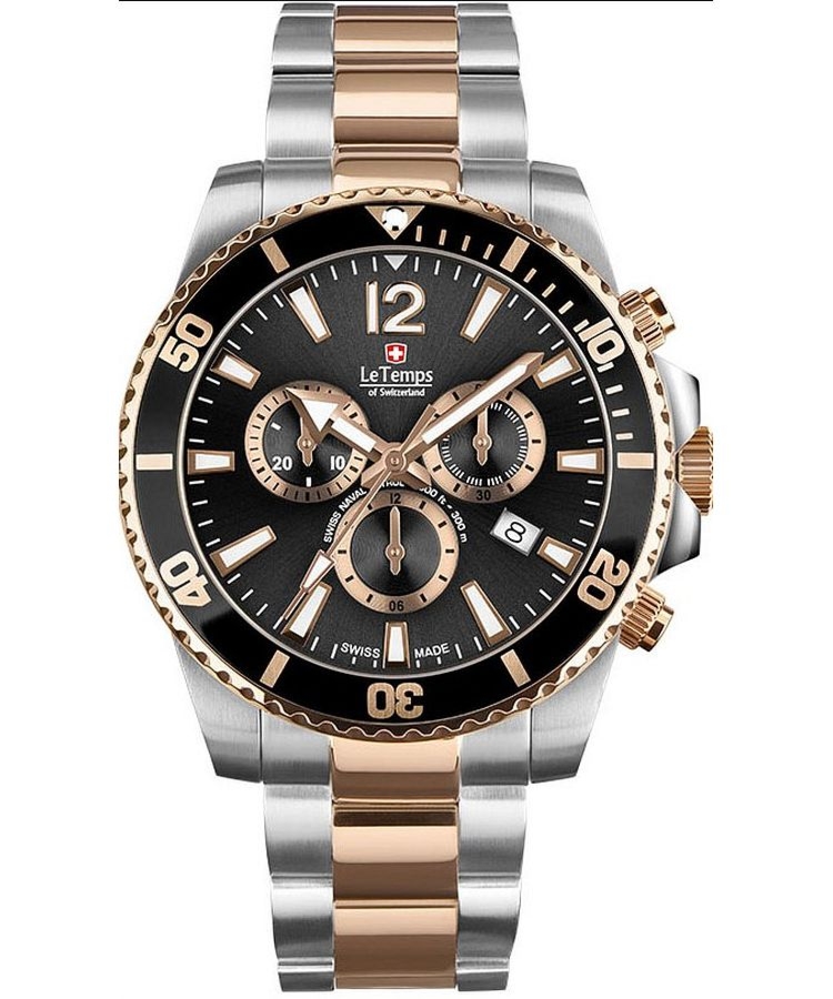 Zegarek męski Le Temps Swiss Naval Patrol Chronograph LT1044.45BT02