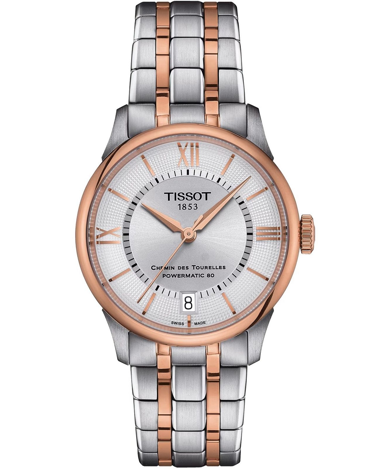 Zegarek damski Tissot Chemin des Tourelles Powermatic 80 T139.207.22.038.00 (T1392072203800)
