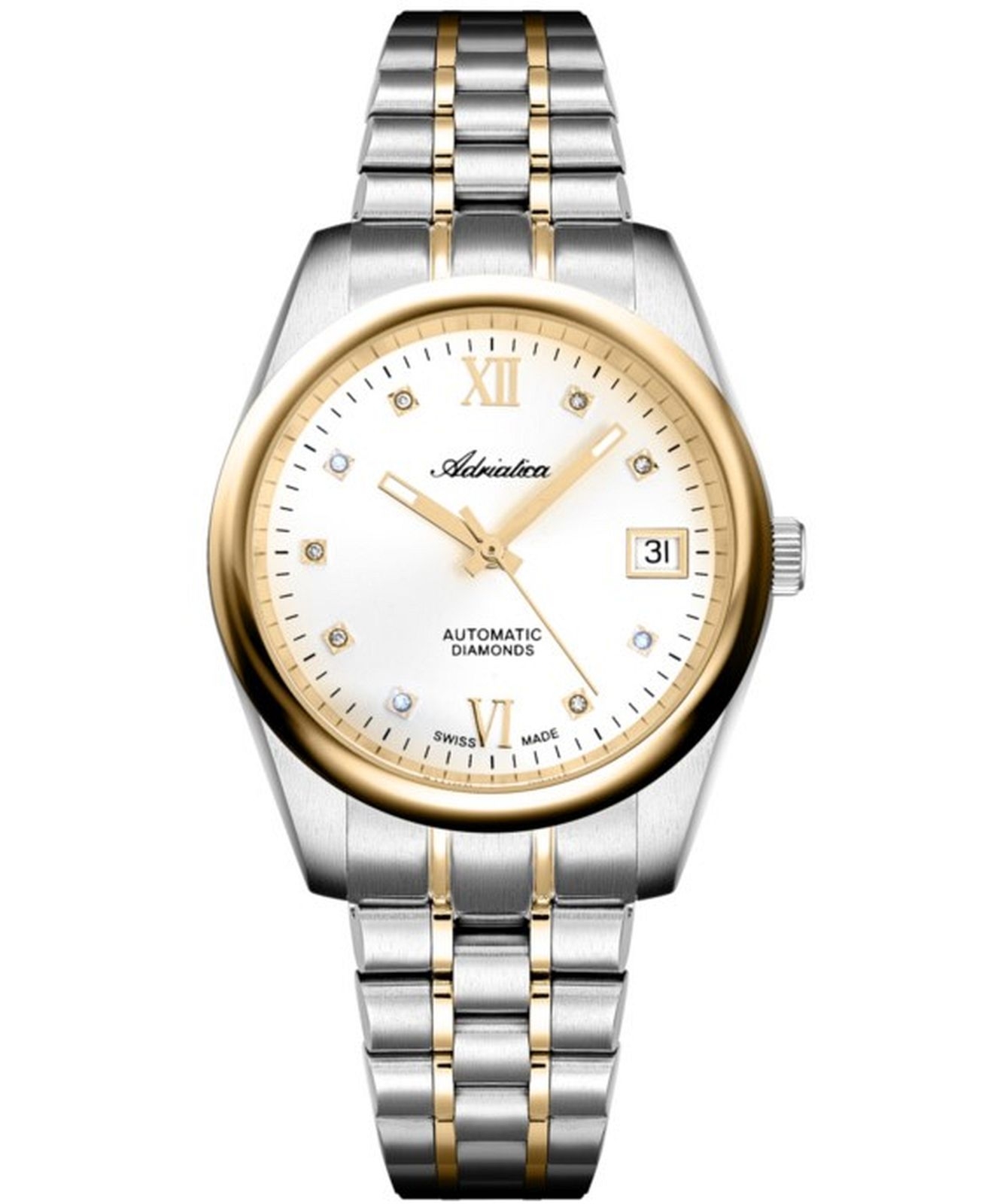 Zegarek damski Adriatica Classic Automatic Diamonds A3198.2183DA