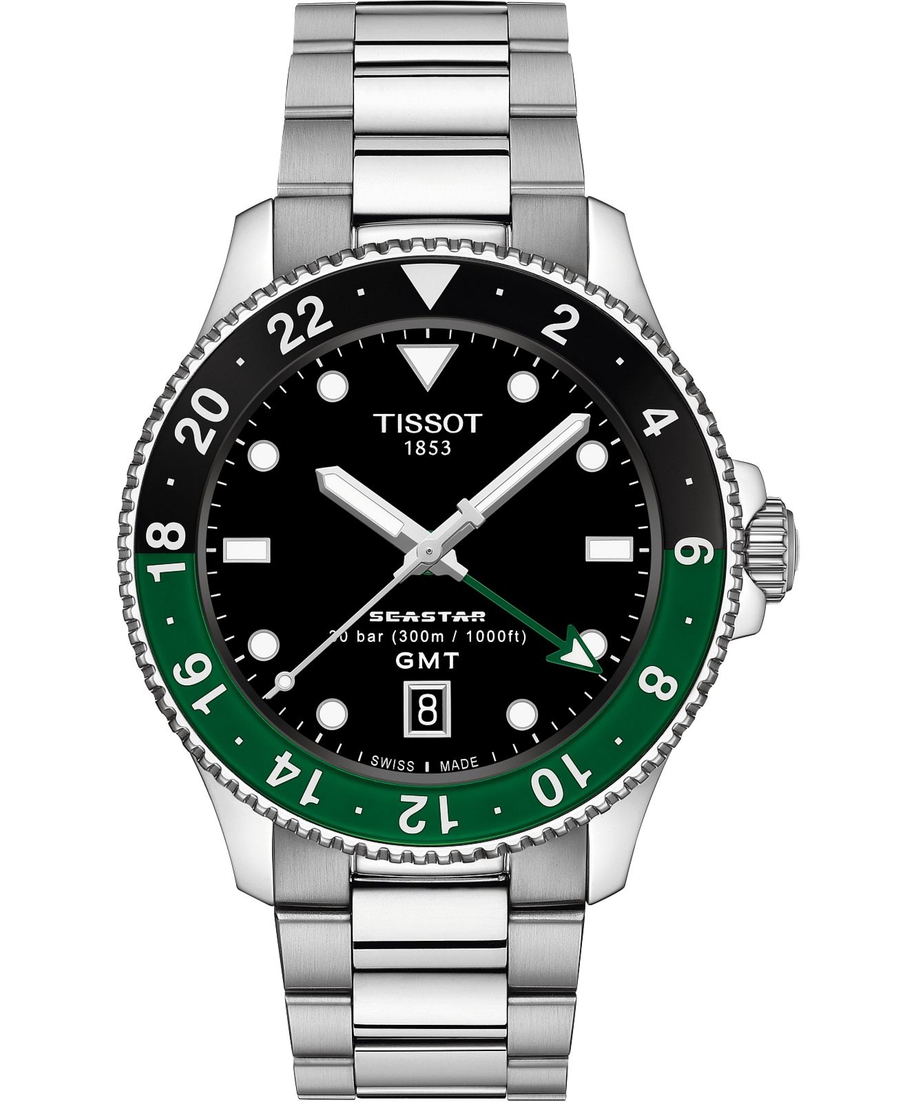 Zegarek męski Tissot Seastar 1000 Quartz GMT T120.852.11.051.00 (T1208521105100)