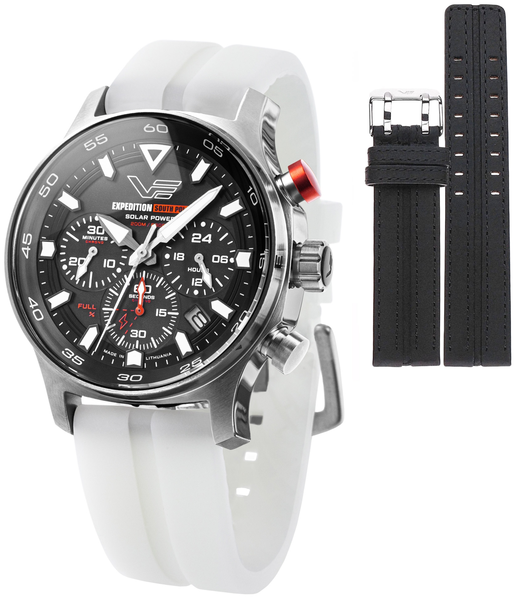 Zegarek męski Vostok Europe Expedition South Pole Solar Power Chronograph Limited Edition SET + pasek Vostok VR42-592A761-47118