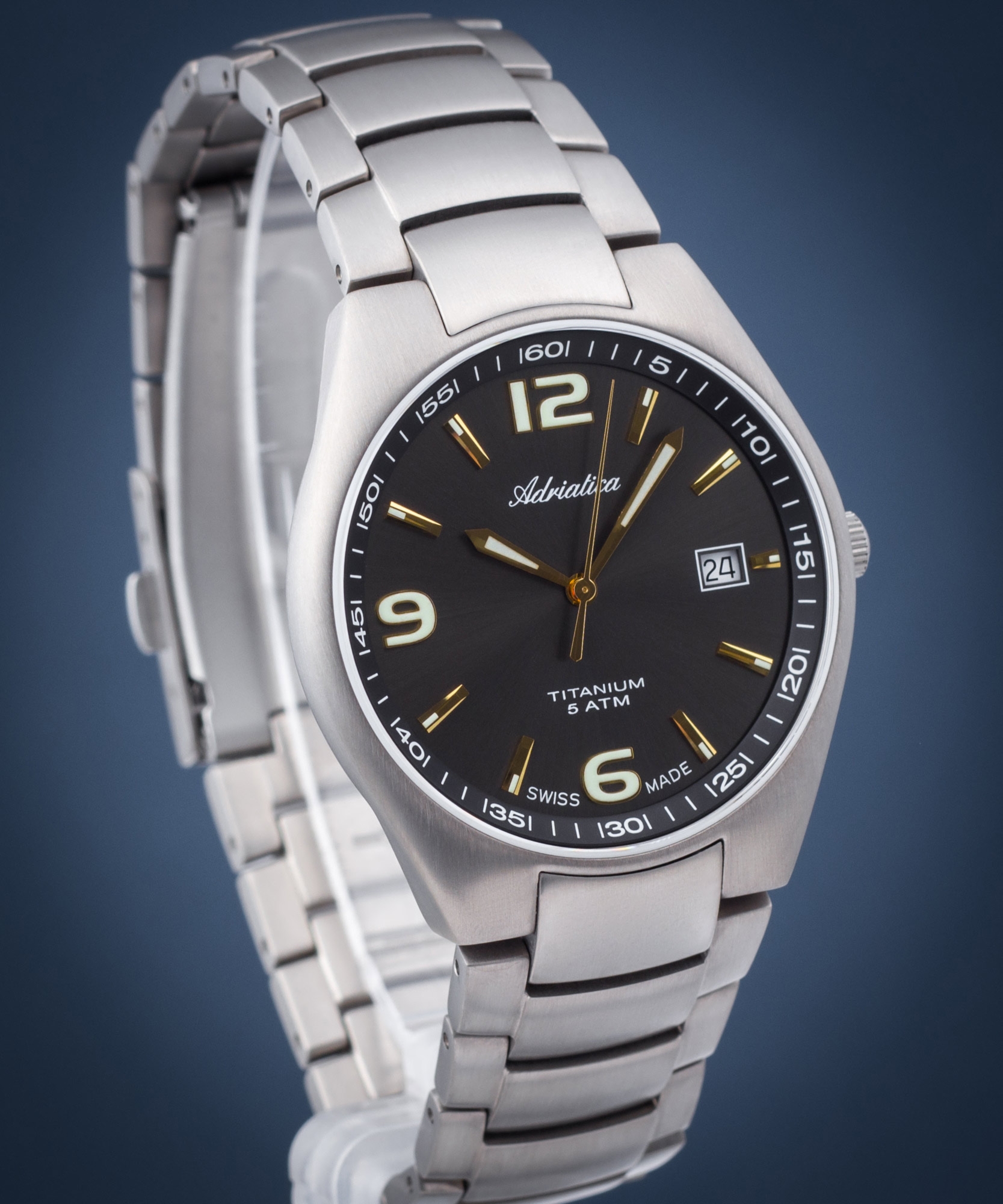 Zegarek męski Adriatica Titanium A1069.41G6Q
