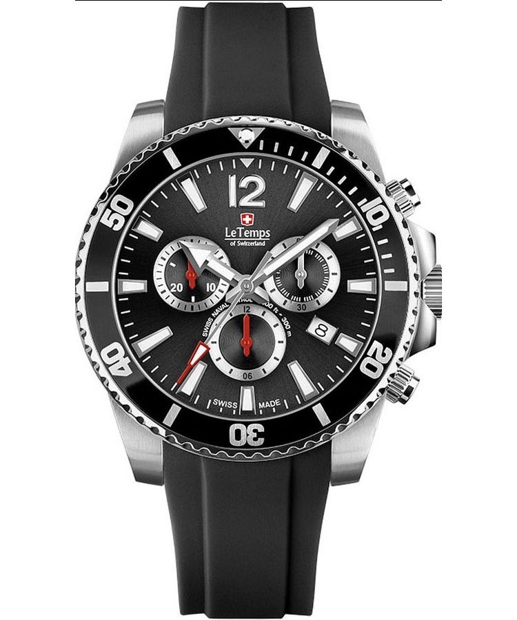 Zegarek męski Le Temps Swiss Naval Patrol Chronograph LT1044.01BR01