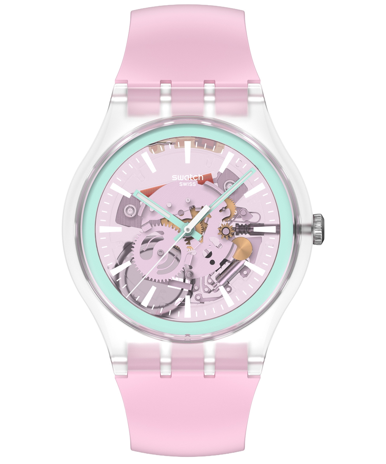 Zegarek Swatch Swatch Pay Perfectly Pink Pay SO29K121-6000