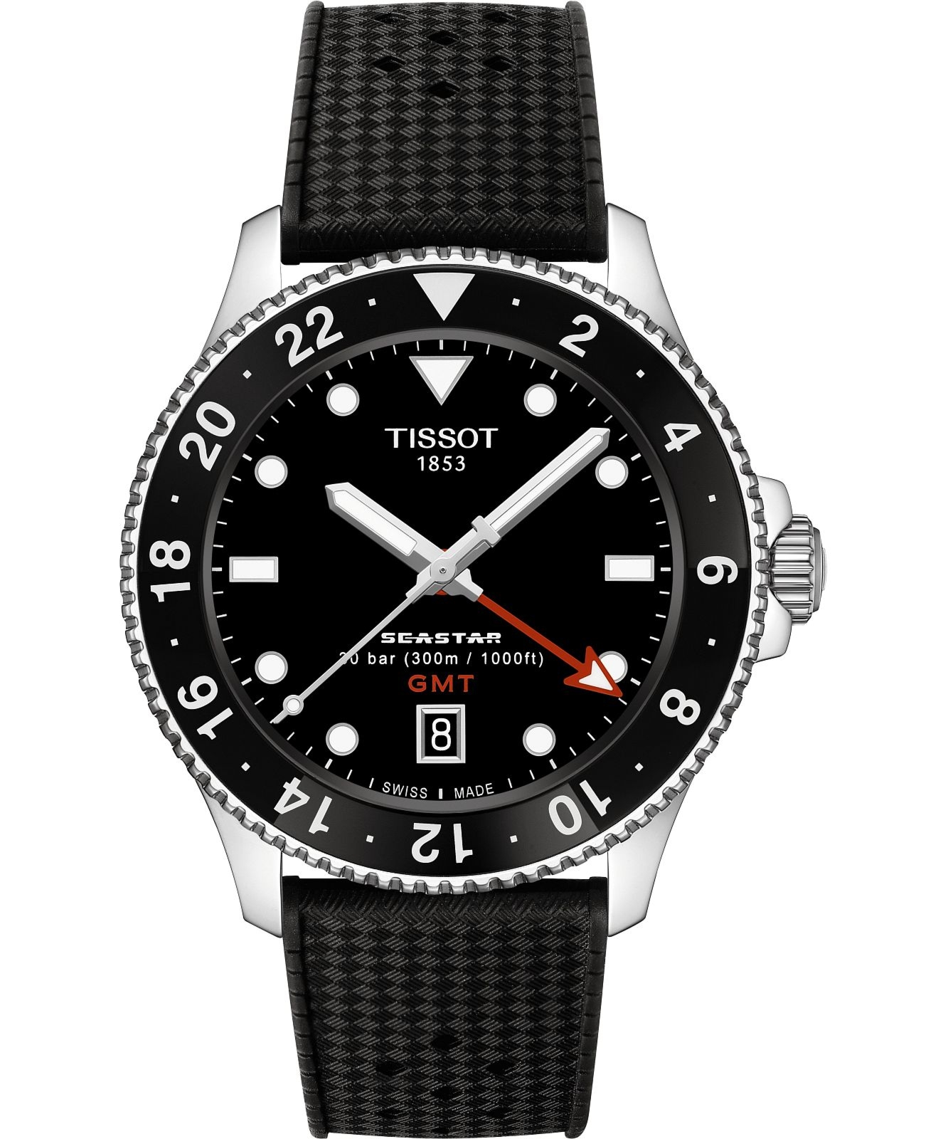 Zegarek męski Tissot Seastar 1000 Quartz GMT T120.852.17.051.00 (T1208521705100)