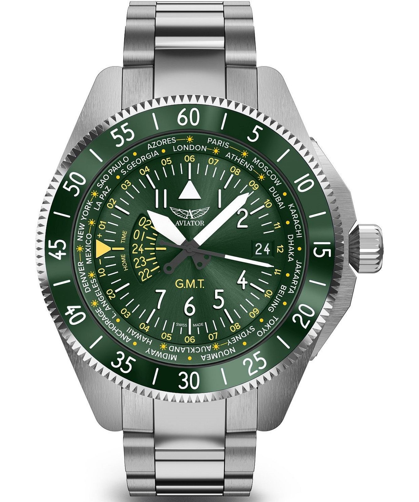 Zegarek męski Aviator Airacobra GMT V.1.37.0.309.5