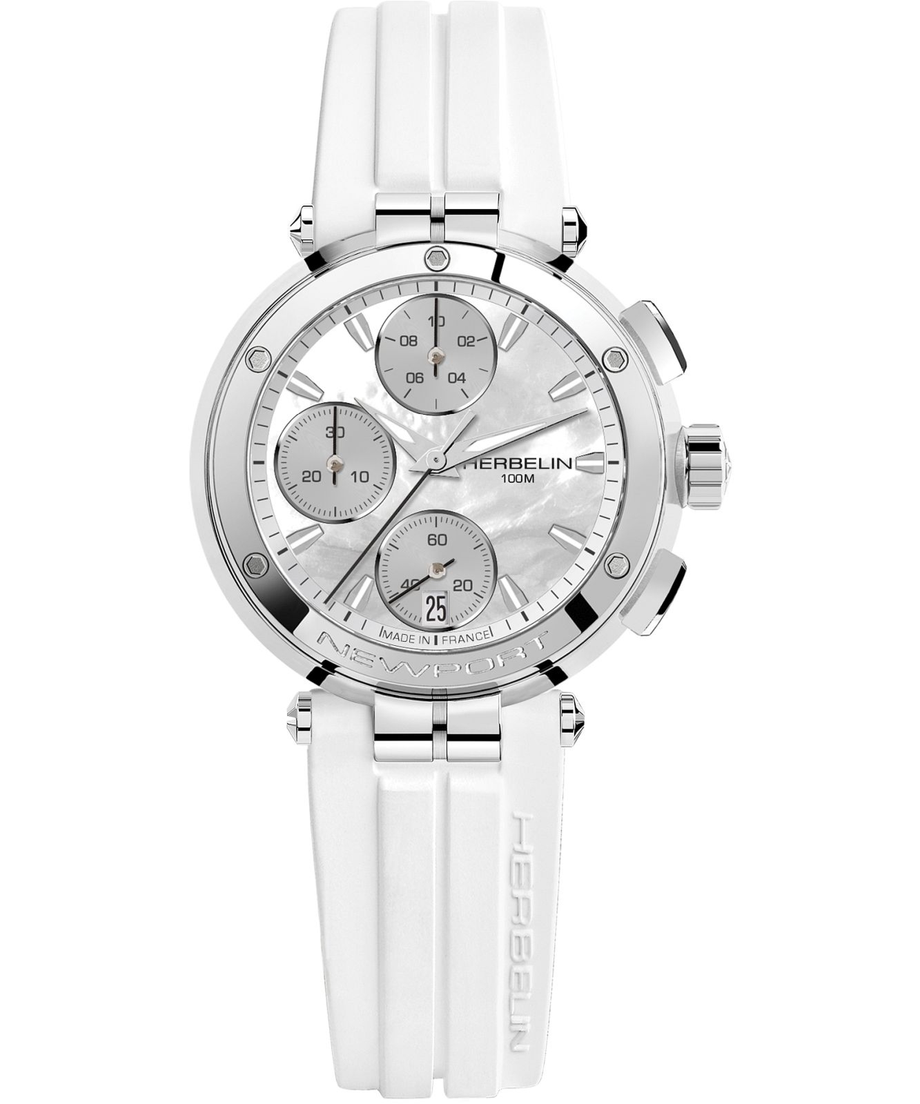 Zegarek damski Herbelin Newport Chronograph 35688AP19CW (35688/AP19CW)
