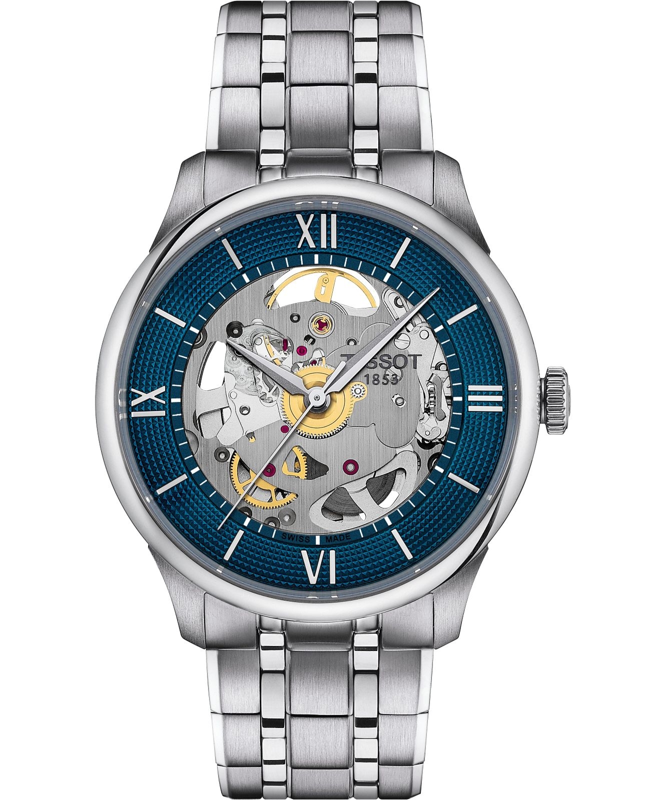 Zegarek Tissot Chemin Des Tourelles Skeleton Automatic T139.836.11.048.00 (T1398361104800)