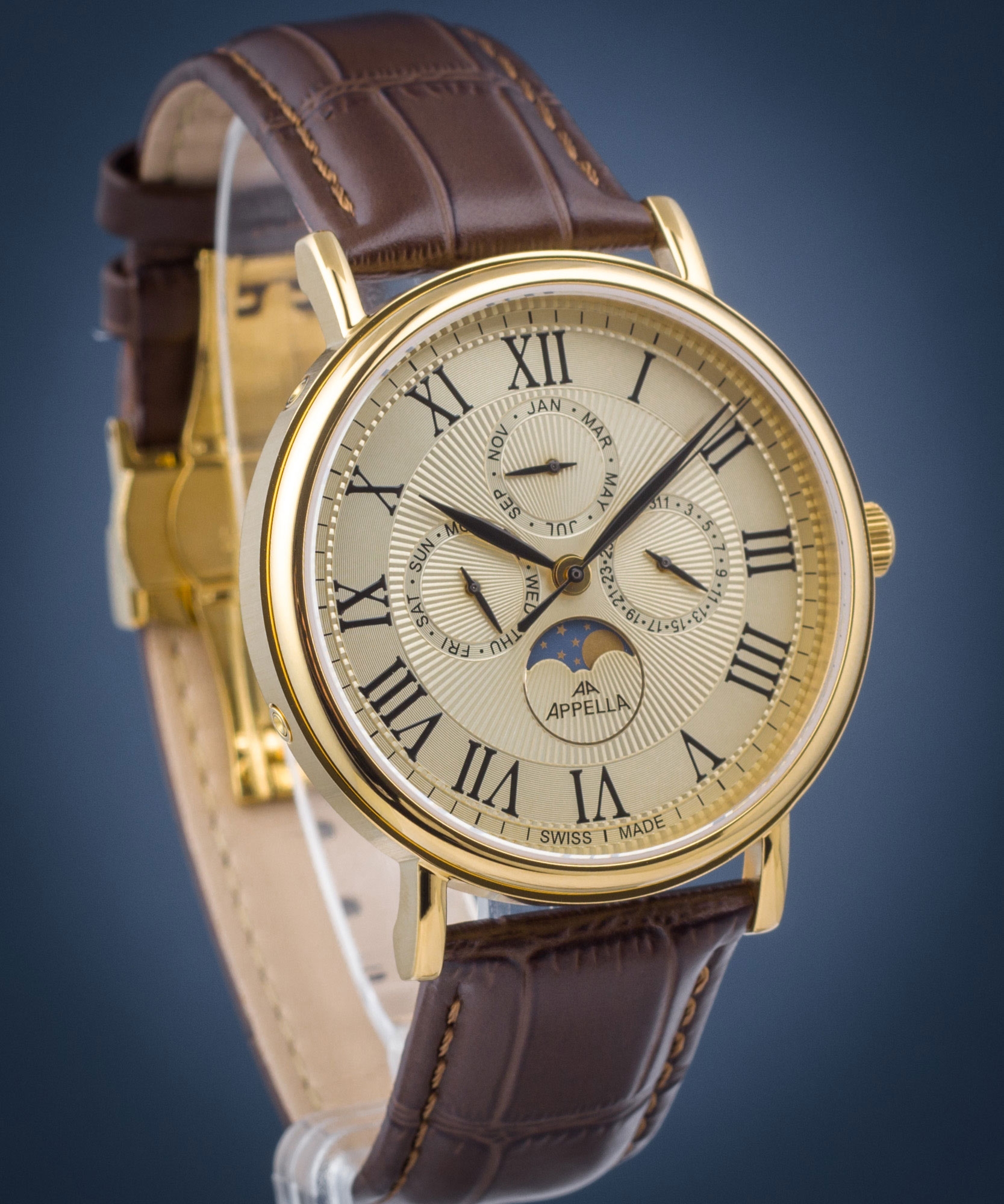 Zegarek męski Appella Moonphase L70004.1B31QF