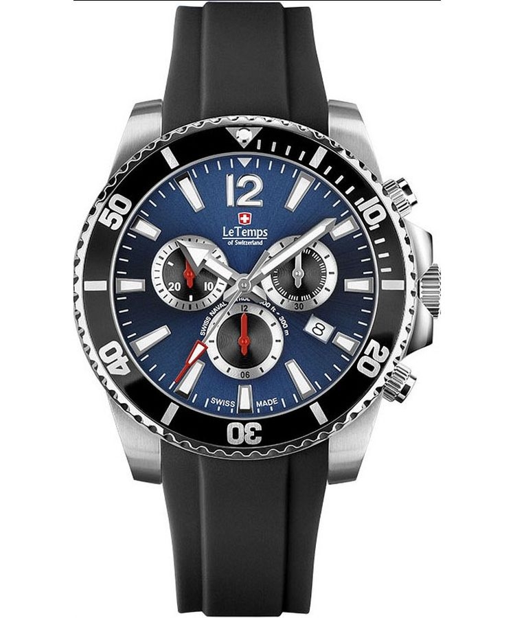 Zegarek męski Le Temps Swiss Naval Patrol Chronograph LT1044.13BR01