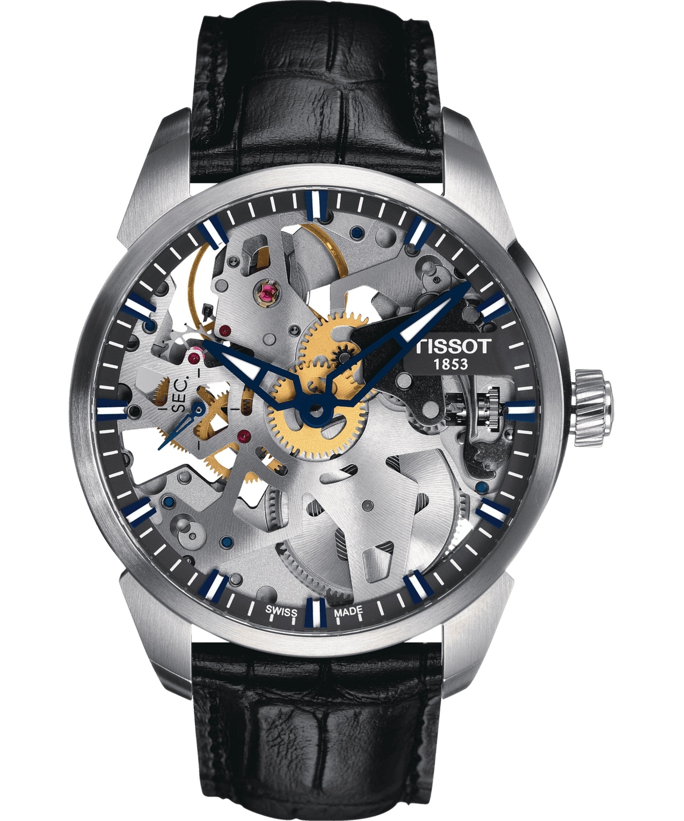 Zegarek męski Tissot T-Complication Squelette T070.405.16.411.00 (T0704051641100)