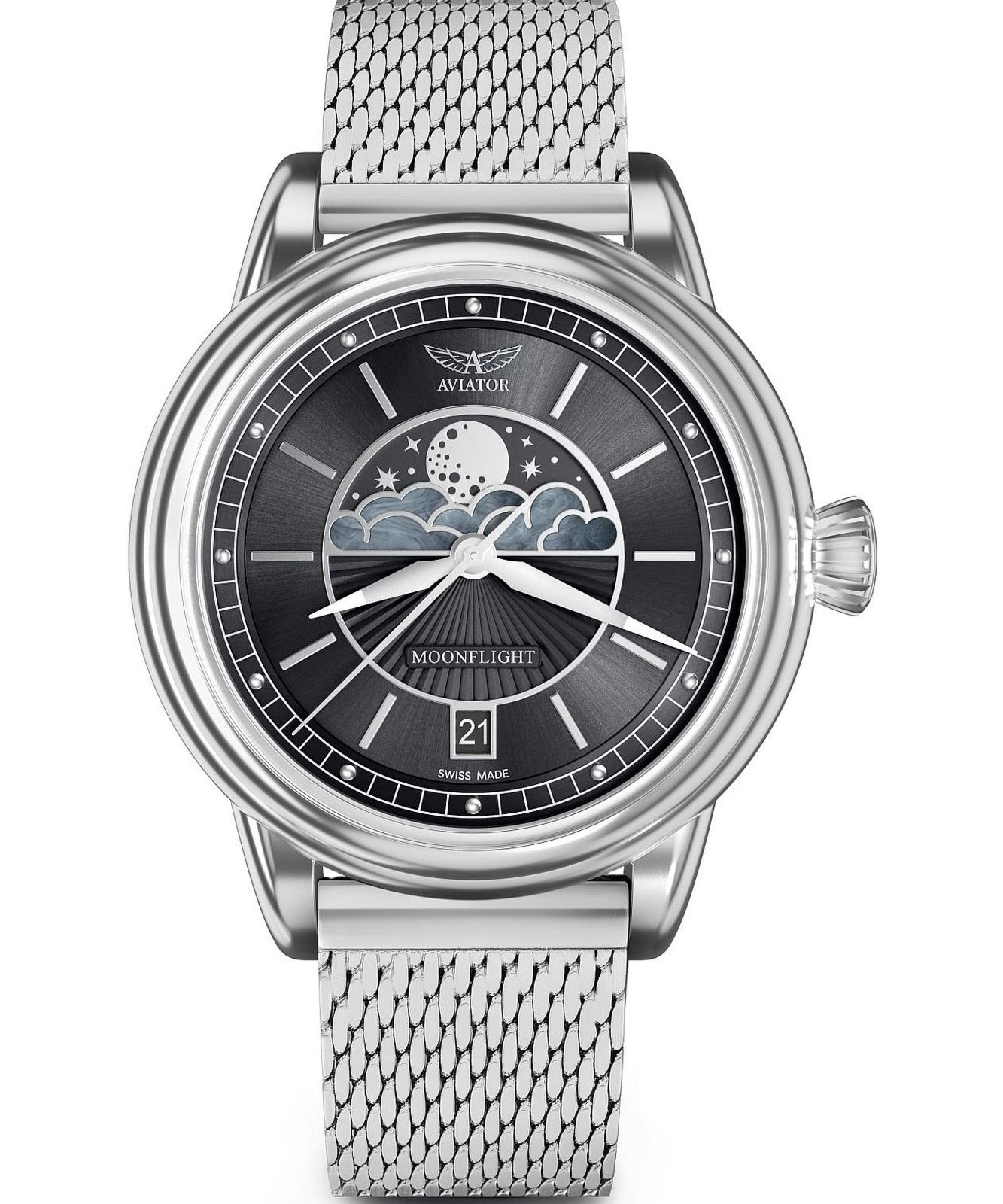 Zegarek damski Aviator Douglas Moonflight Limited Edition V.1.33.0.252.5