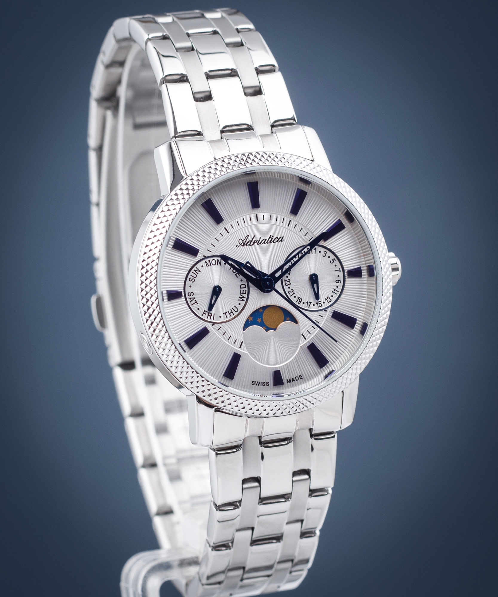 Zegarek damski Adriatica Multifunction Moonphase A3808.51B3QF