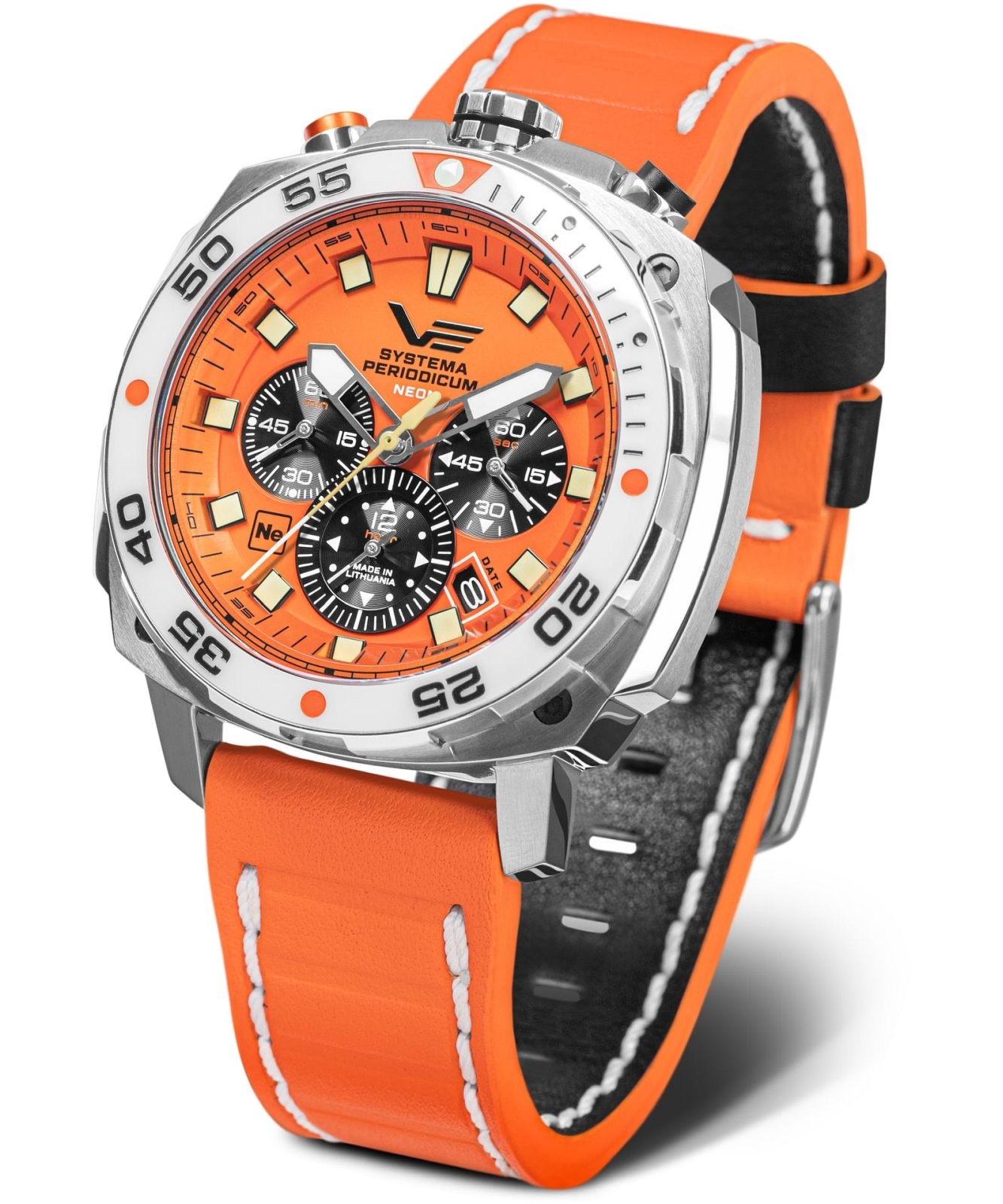 Zegarek męski Vostok Europe Systema Periodicum Neon Chronograph SET Limited Edition VK67-650A723