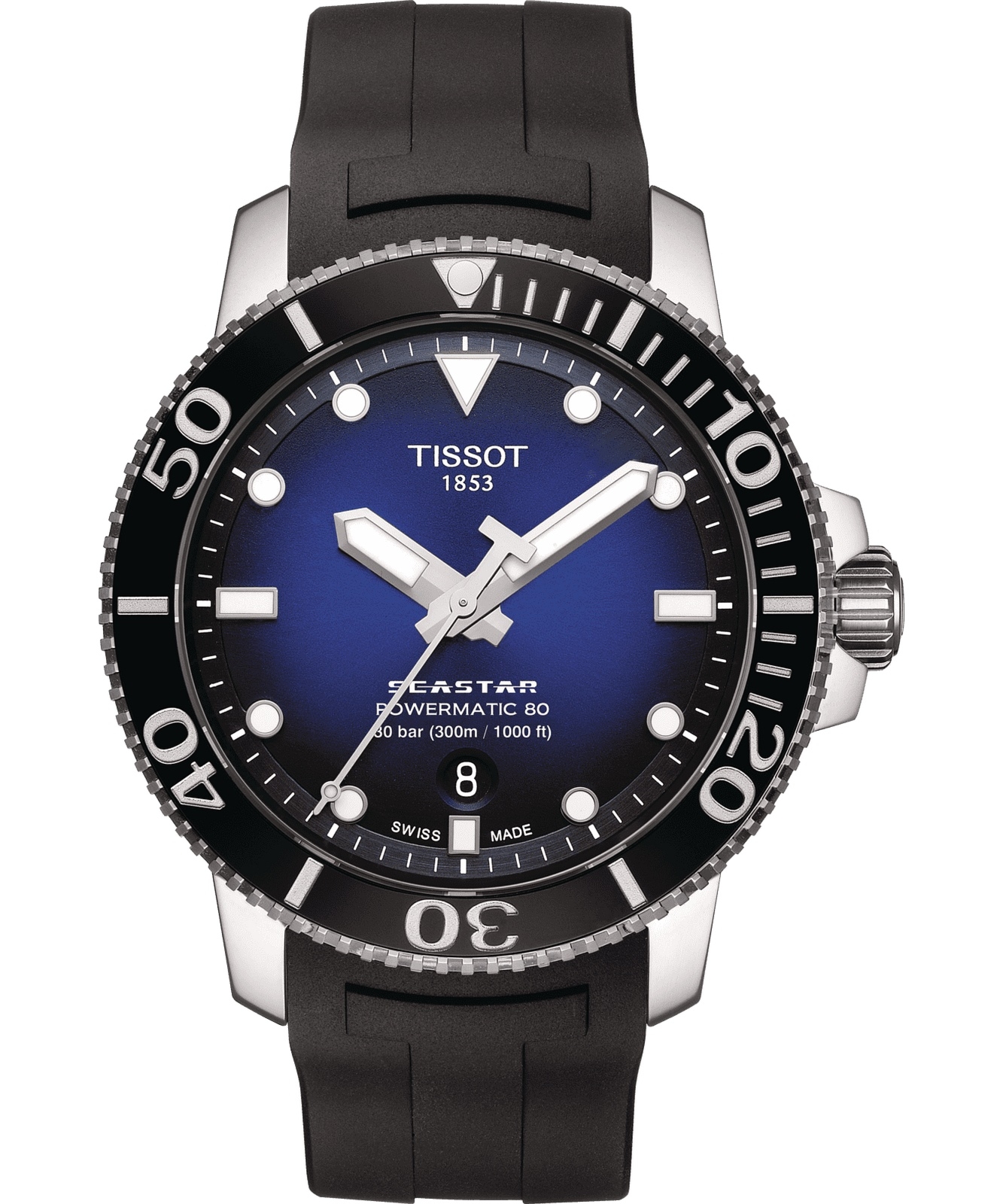 Zegarek męski Tissot Seastar 1000 Powermatic 80 T120.407.17.041.00 (T1204071704100)