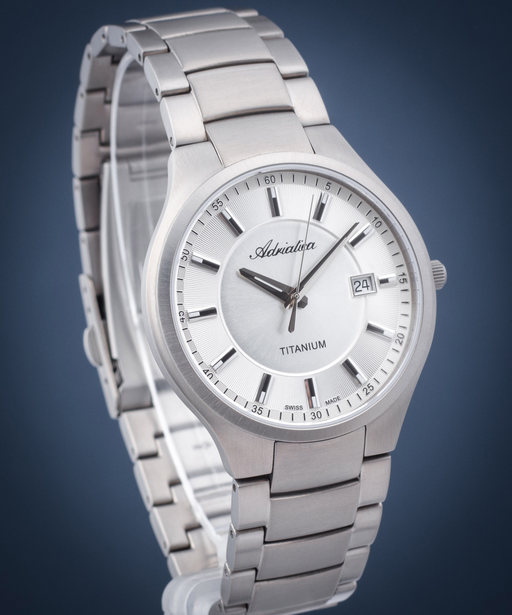 Zegarek męski Adriatica Titanium A8329.4113Q