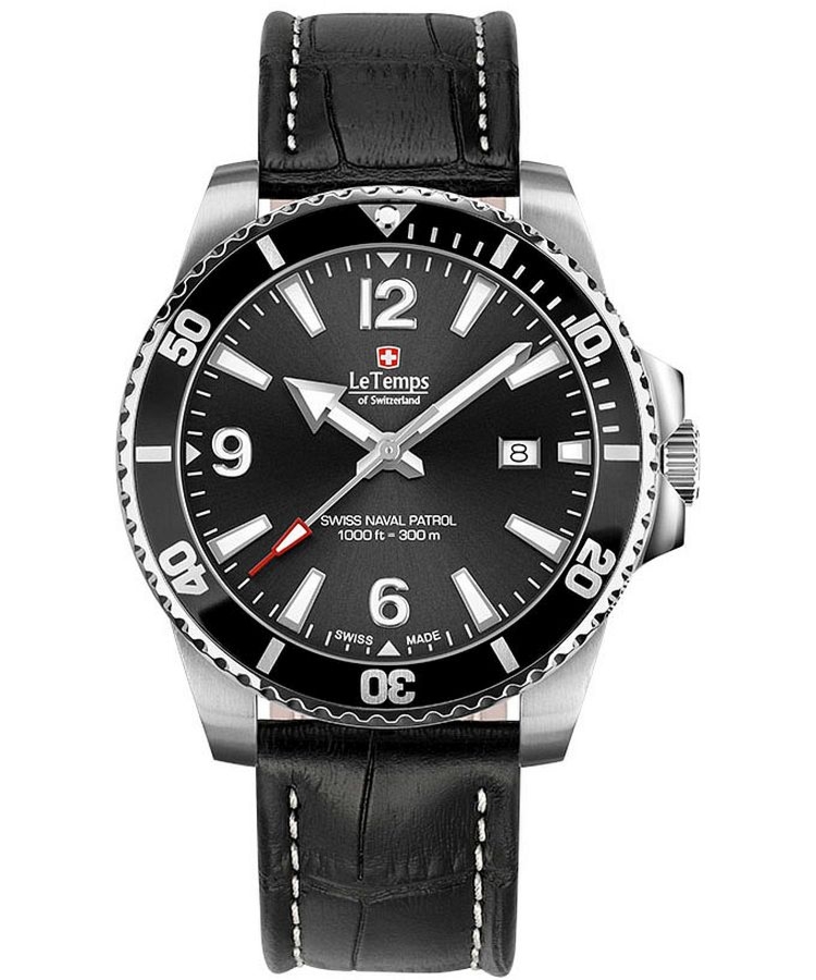 Zegarek męski Le Temps Swiss Naval Patrol LT1043.01BL01