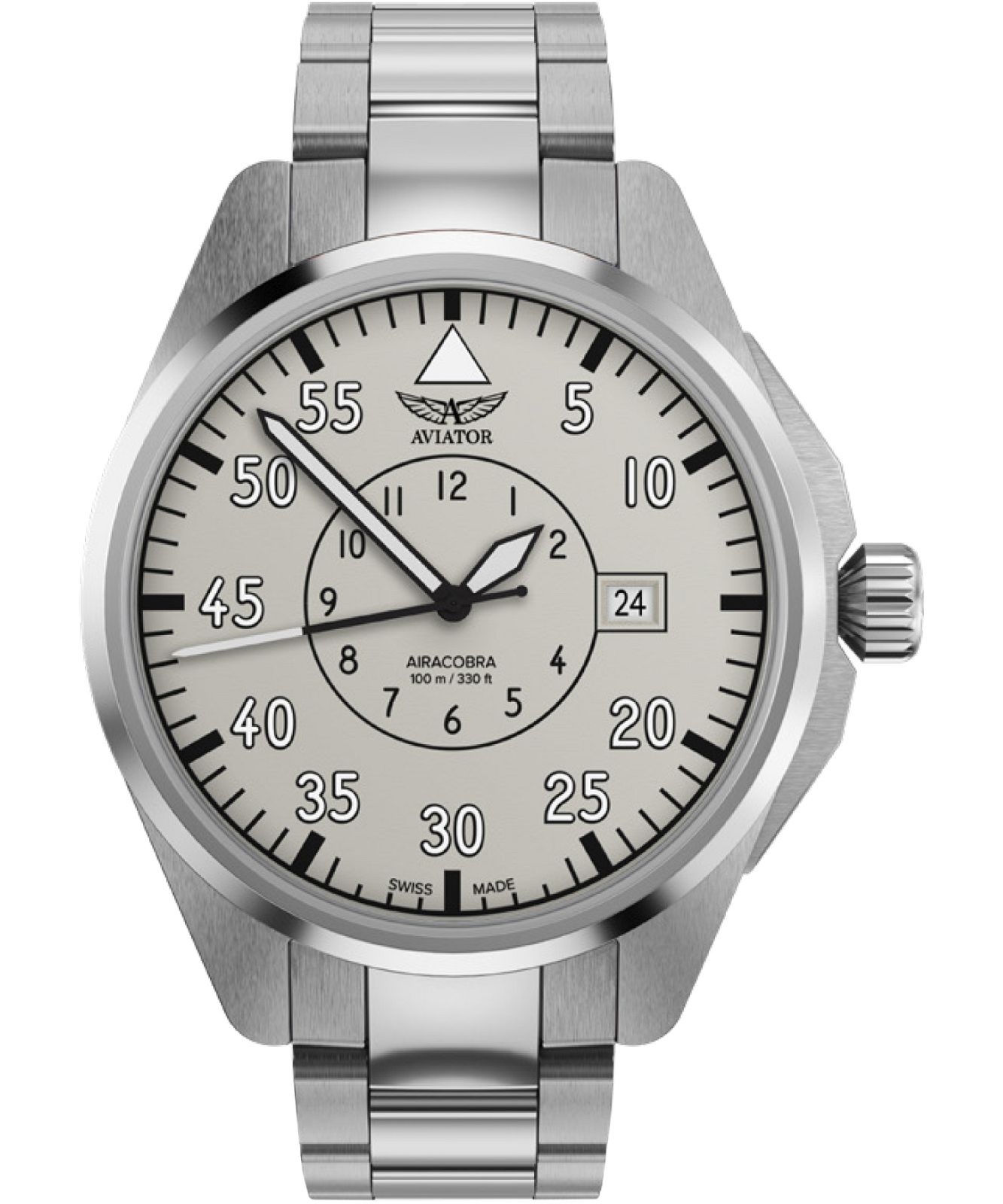 Zegarek męski Aviator Airacobra 43 Heritage Automatic V.3.39.0.342.5