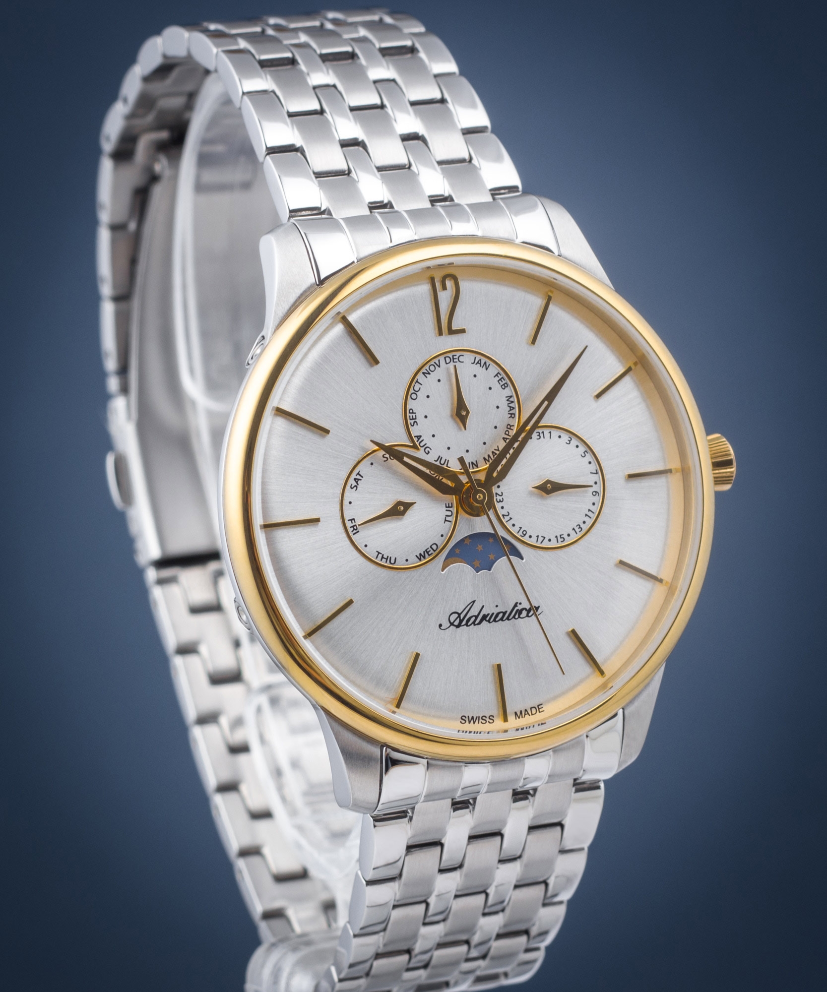 Zegarek męski Adriatica Moonphase A8269.2153QF