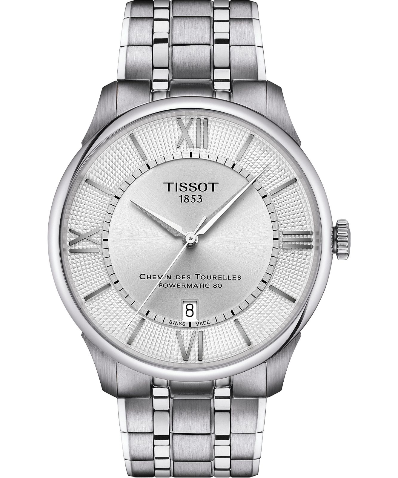 Zegarek męski Tissot Chemin Des Tourelles Powermatic 80 42mm T139.407.11.038.00 (T1394071103800)