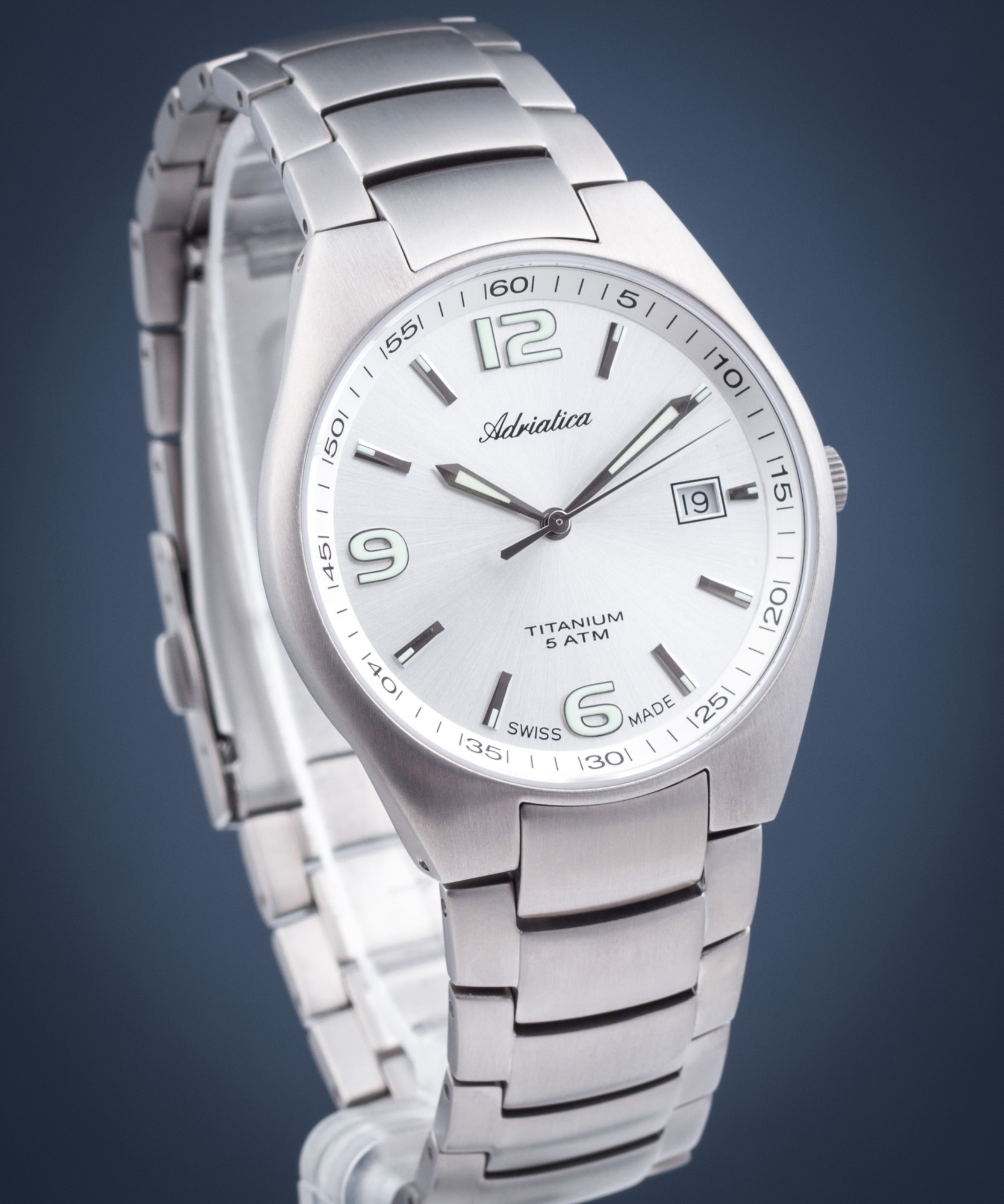 Zegarek męski Adriatica Titanium A1069.4153Q