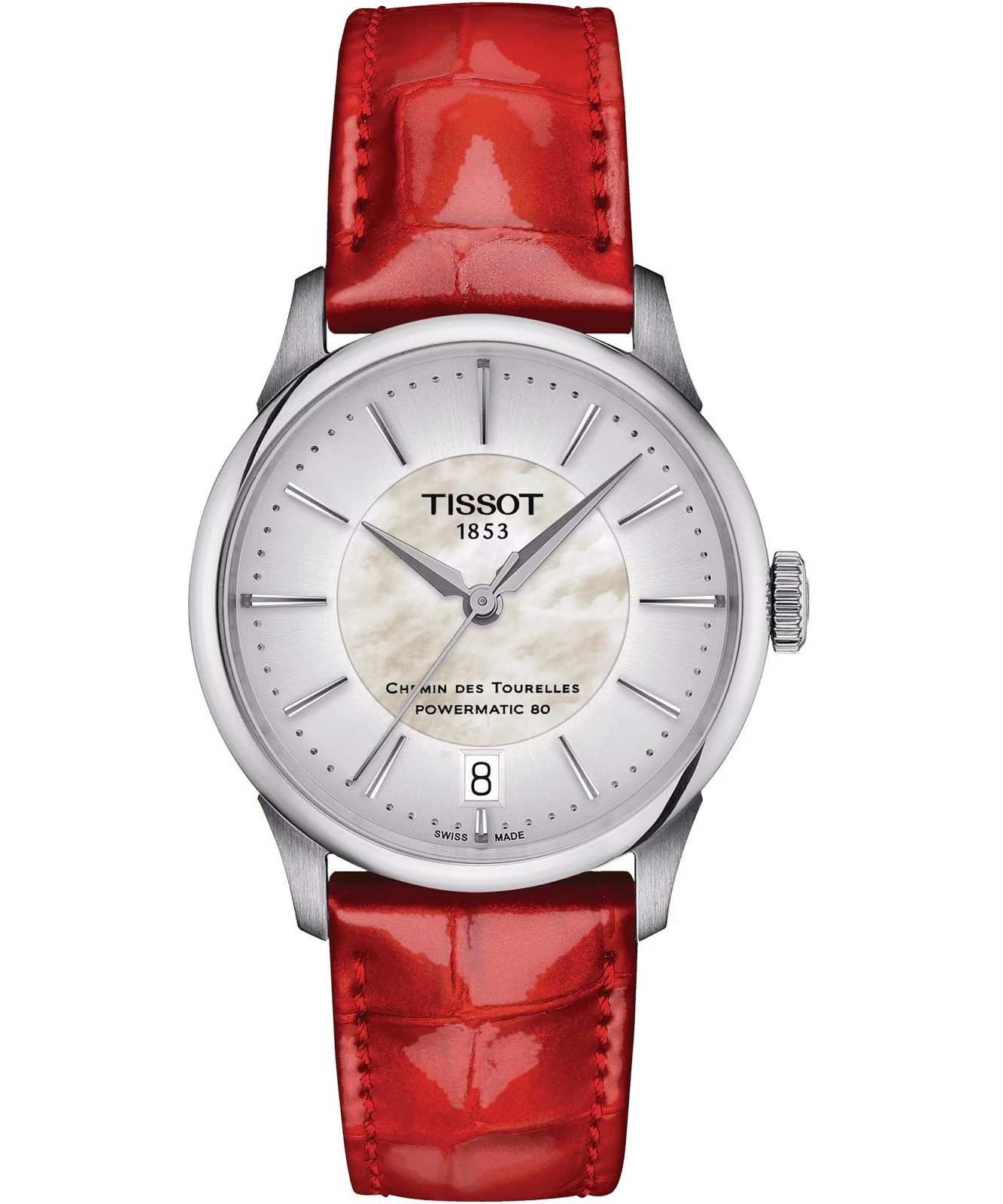 Zegarek damski Tissot Chemin des Tourelles Powermatic 80 T139.207.16.111.00 (T1392071611100)