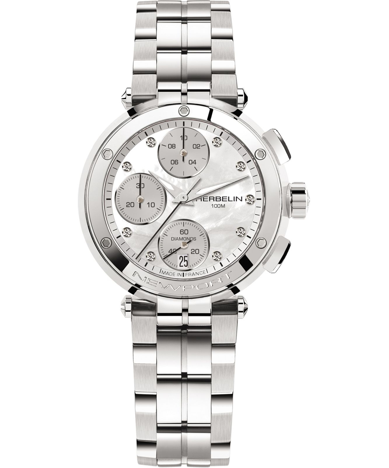 Zegarek damski Herbelin Newport Chronograph 35688B89 (35688/B89)