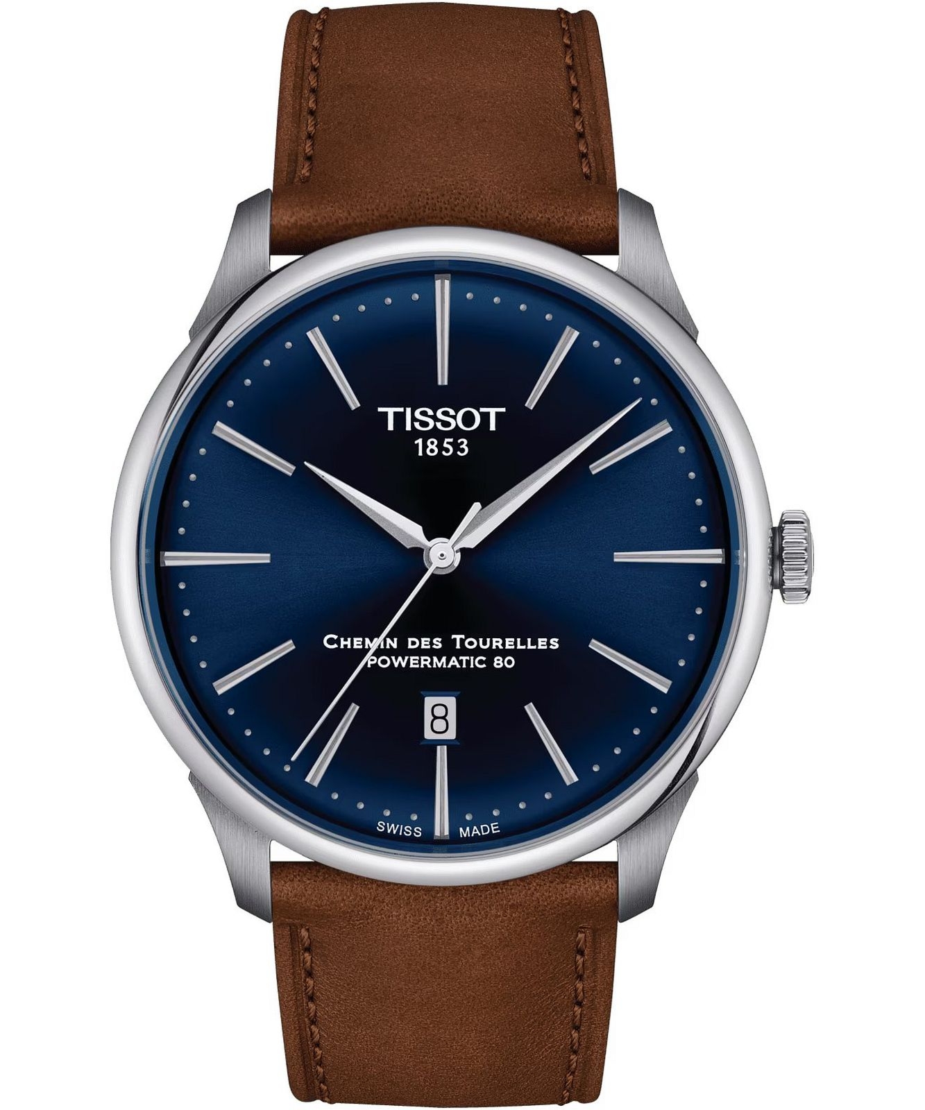 Zegarek męski Tissot Chemin des Tourelles Powermatic 80 T139.407.16.041.00 (T1394071604100)